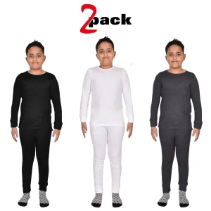 2 Pack Kids Long Sleeves Thermal Set