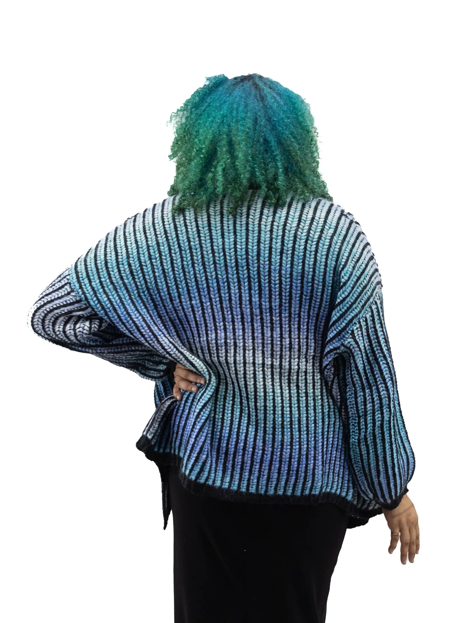 Aquamarine Ombre Cardigan