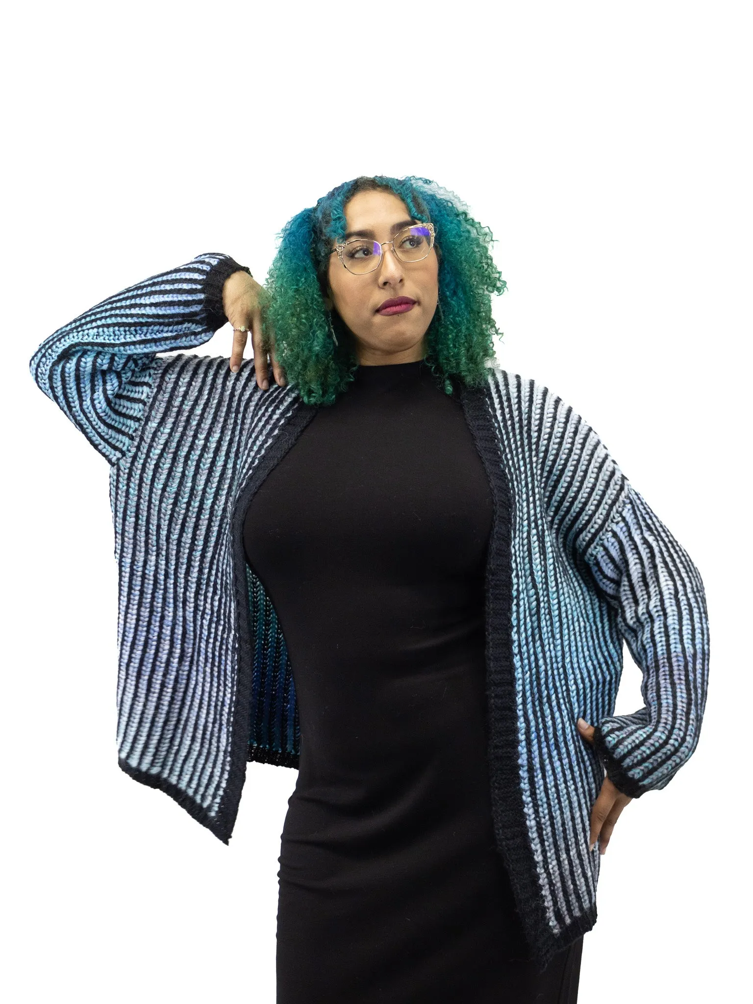 Aquamarine Ombre Cardigan