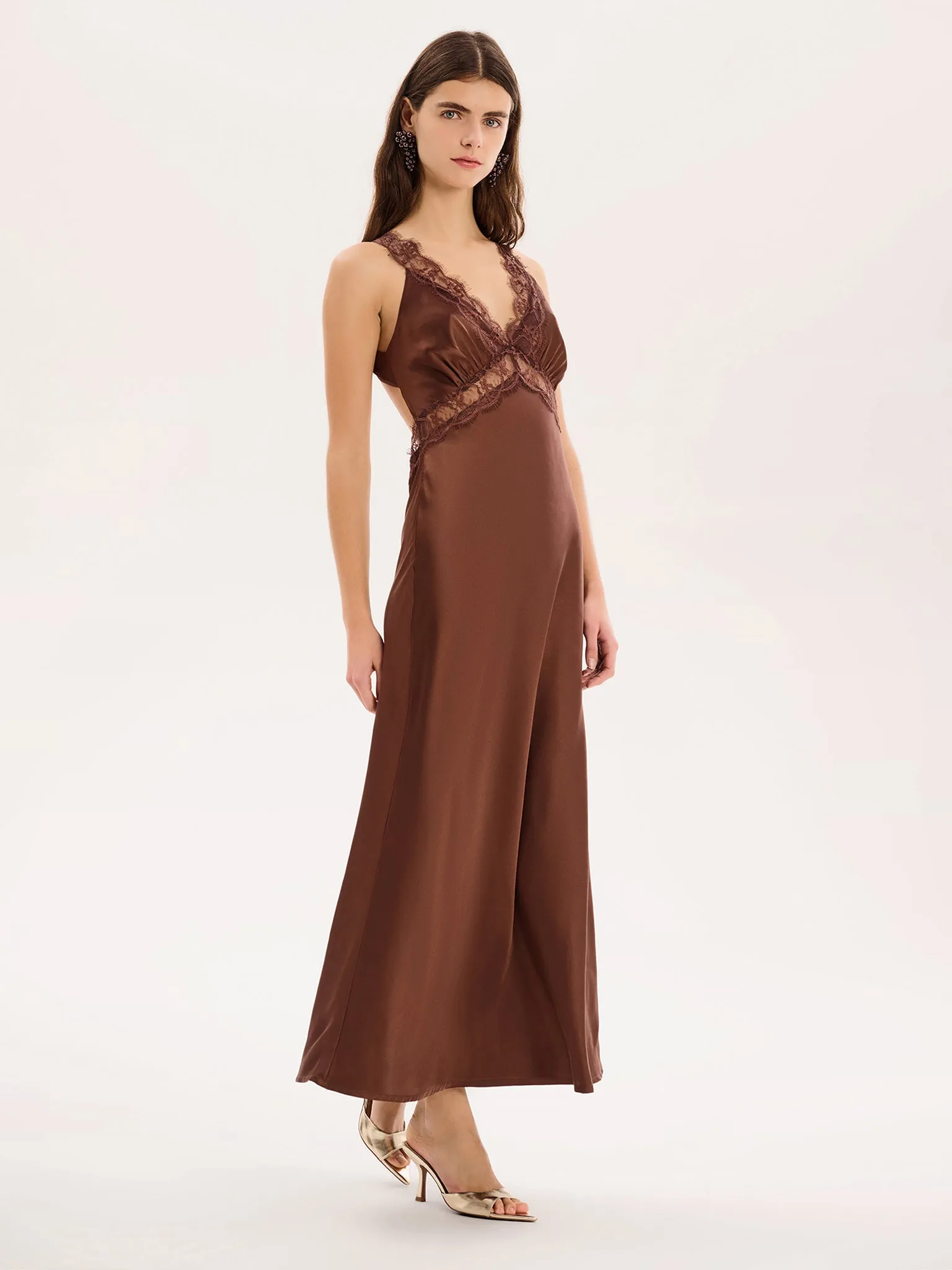 Aurelia Dress in Chocolate