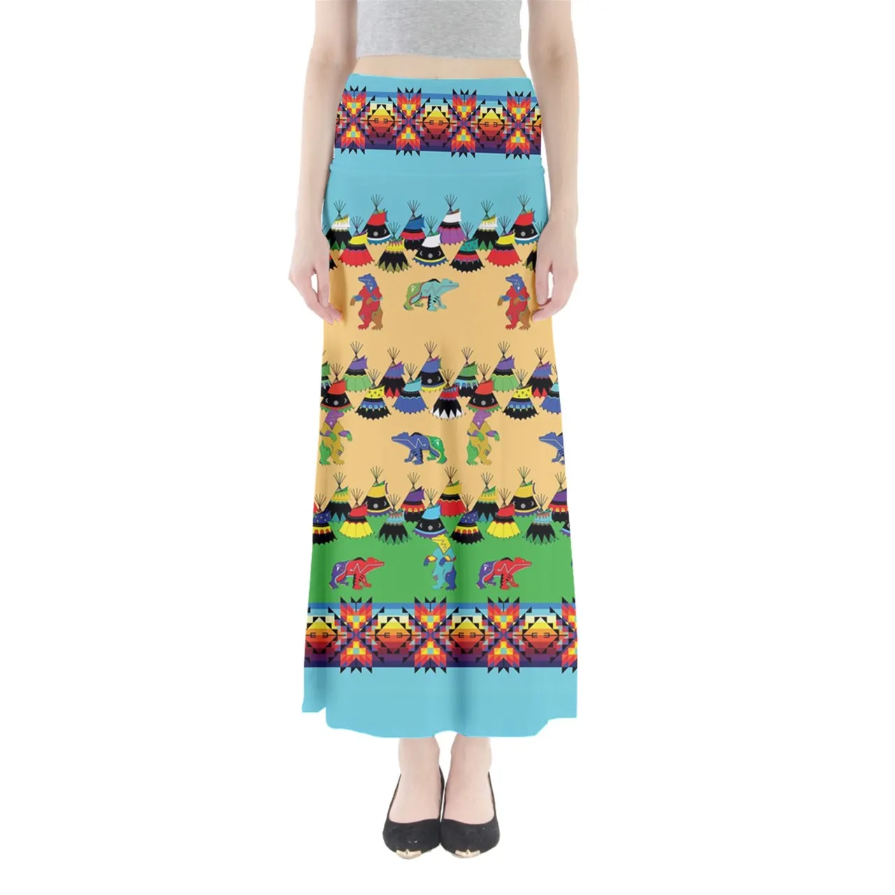 Bear Medicine Full Length Maxi Skirt