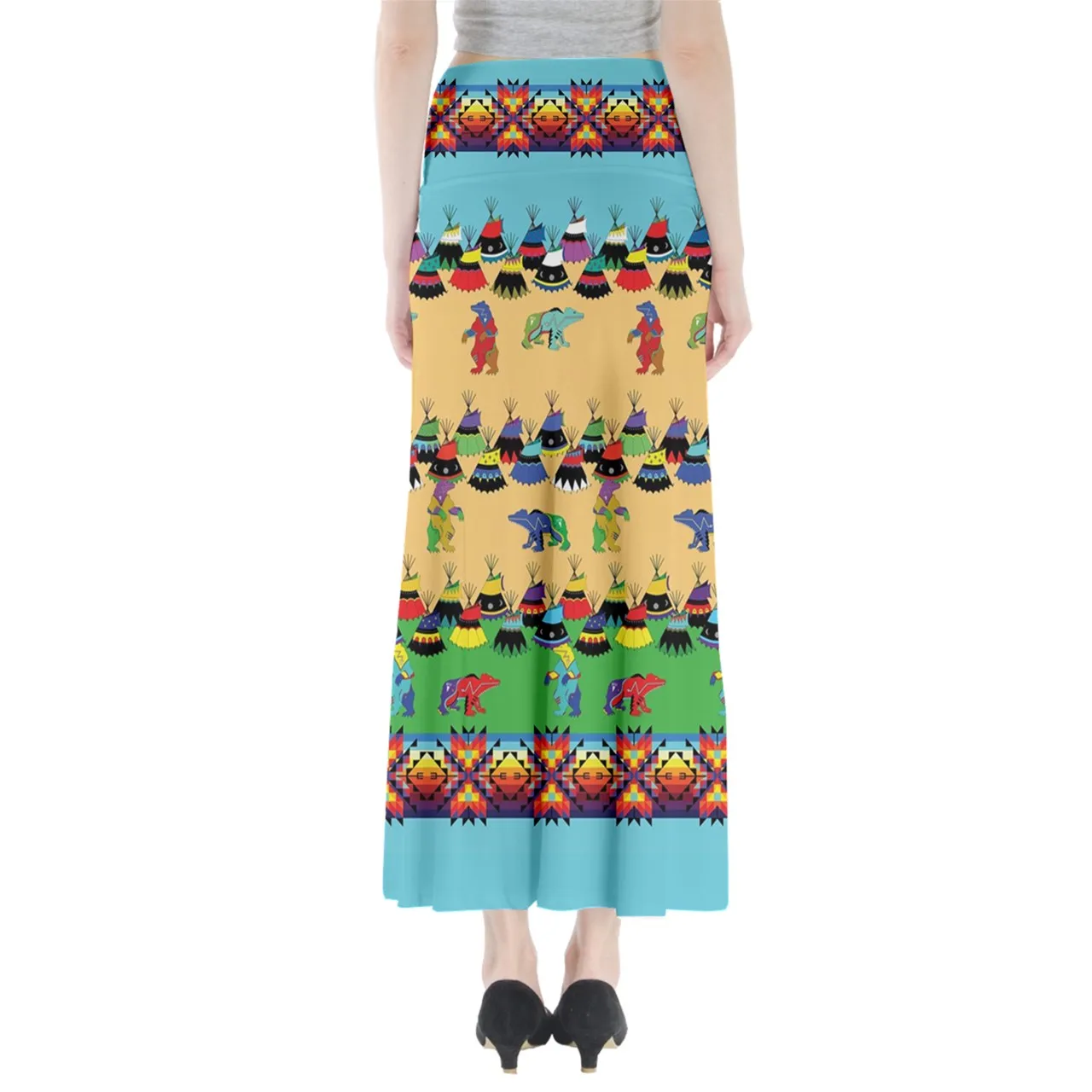 Bear Medicine Full Length Maxi Skirt