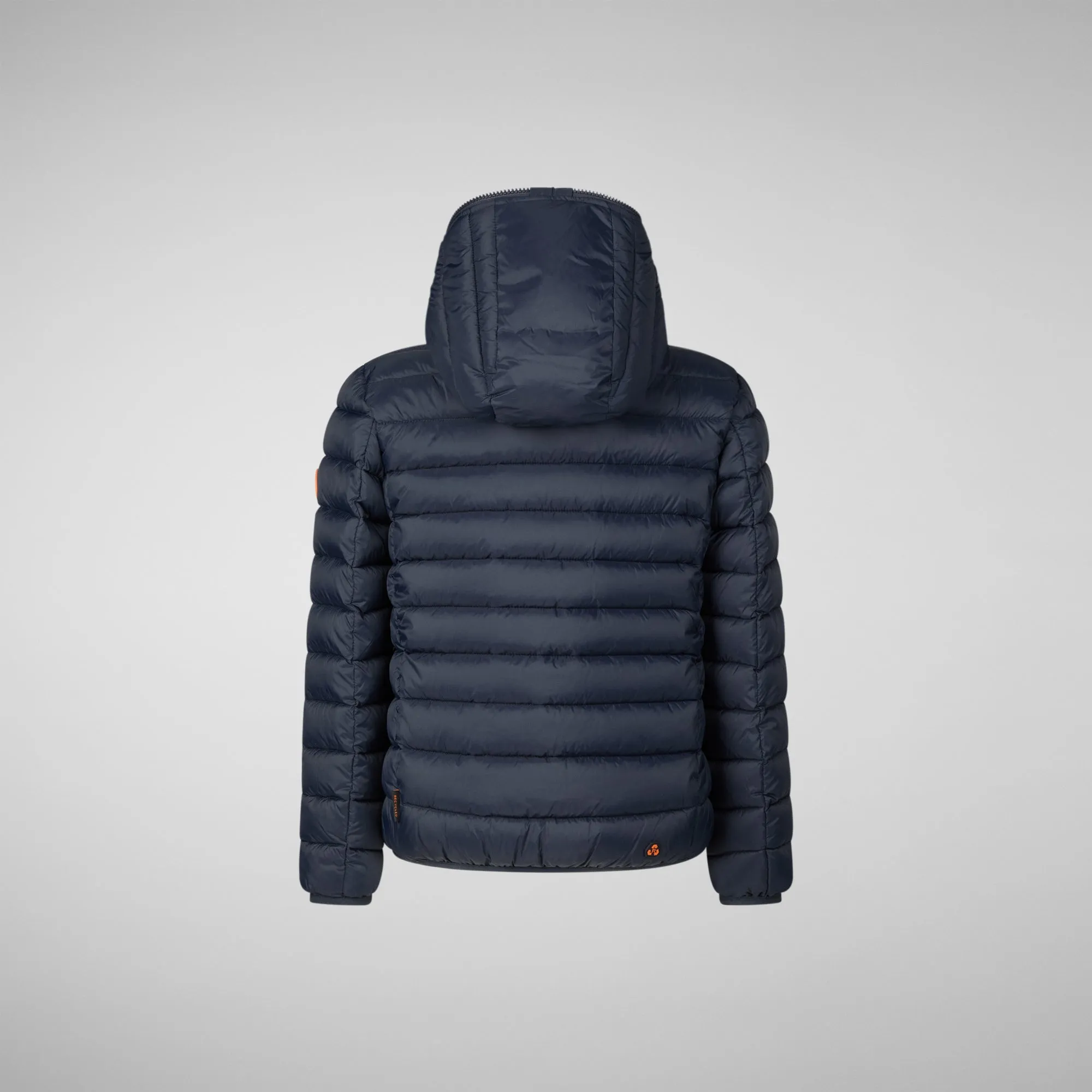 Boys' animal free Puffer jacket with teddy lining Finnegan in blue black