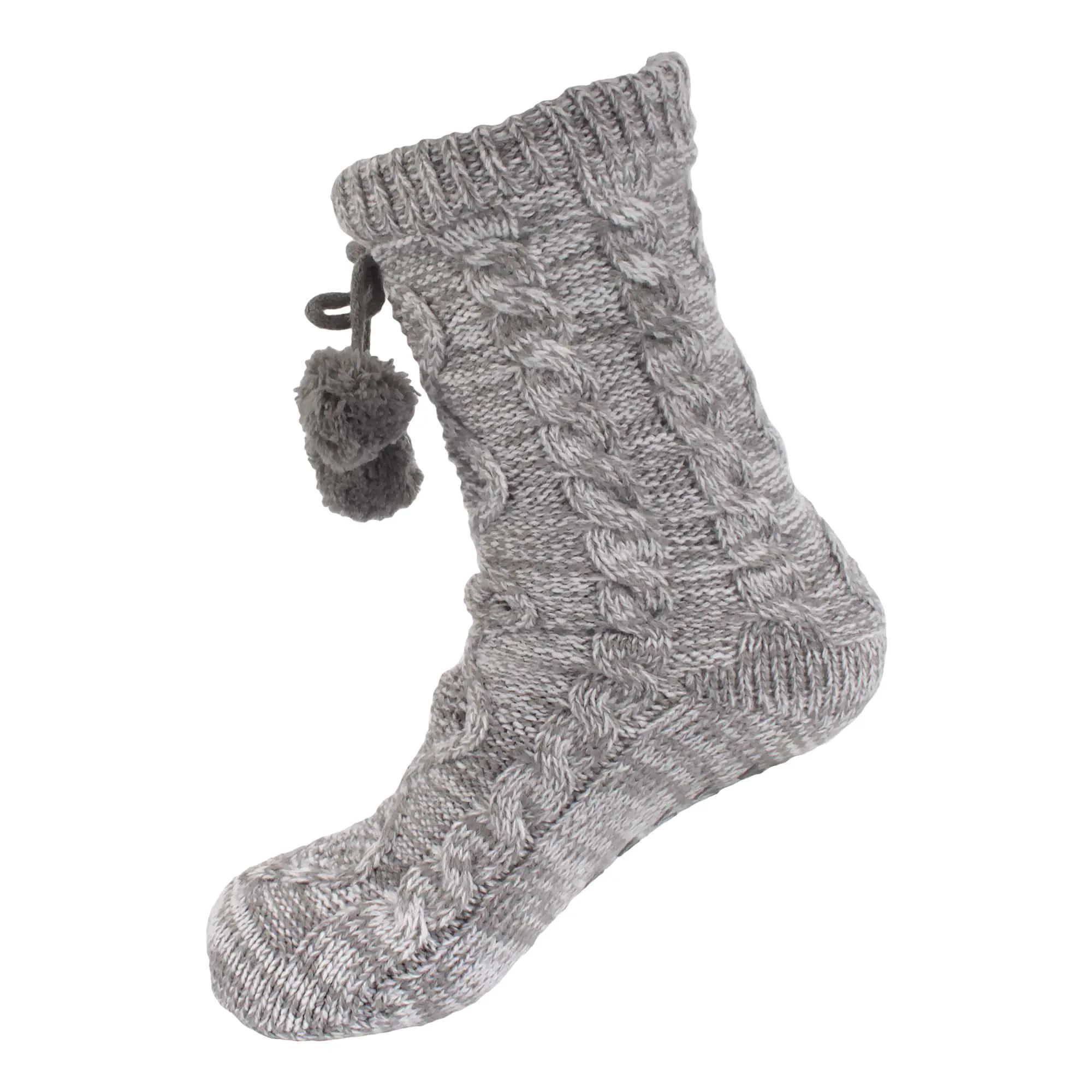 Cabin Thermal Fleece-lined Non-skid Crew Socks