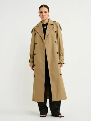 Camilla and Marc Collins Trench Coat in Camel