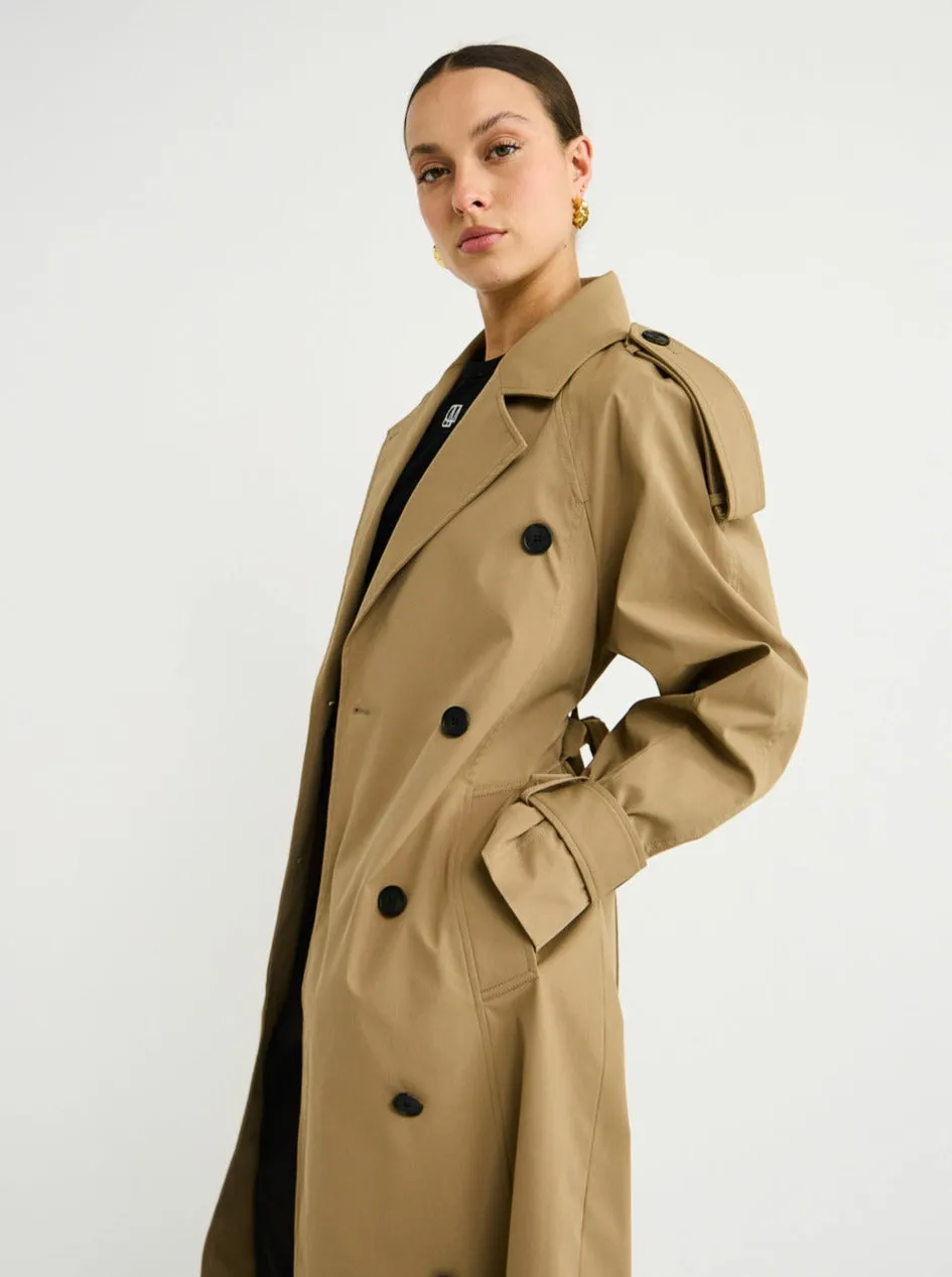 Camilla and Marc Collins Trench Coat in Camel