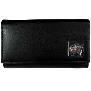 Columbus Blue Jackets® Leather Women's Wallet