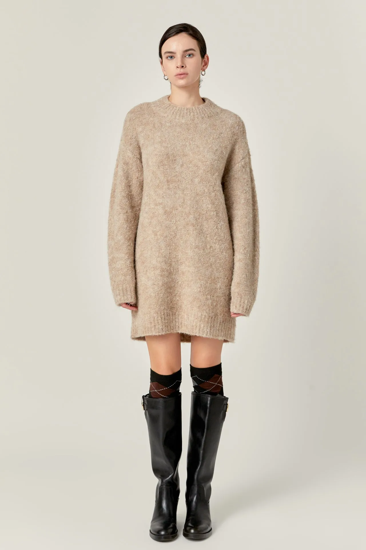 Cozy Round Sweater Dress