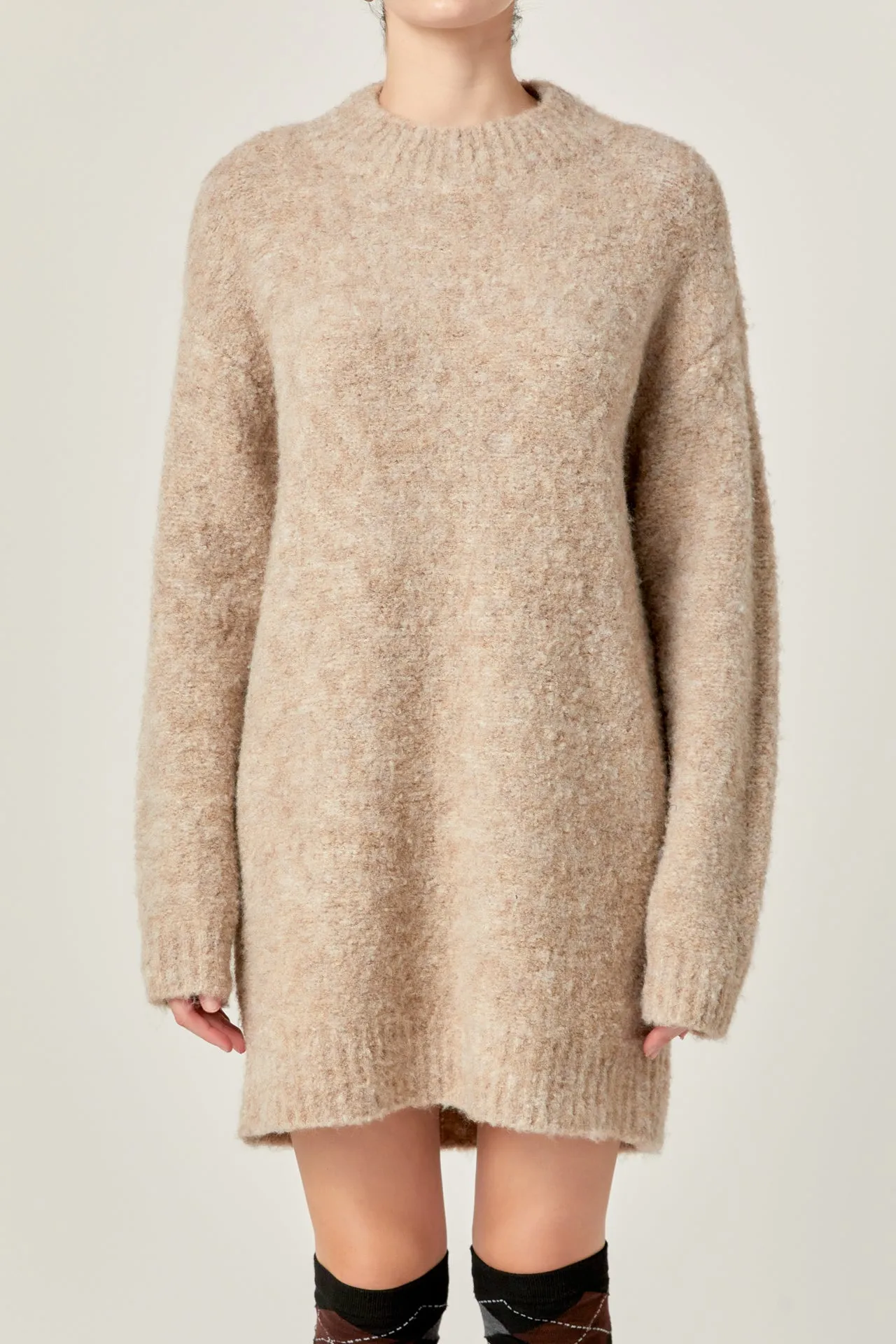 Cozy Round Sweater Dress