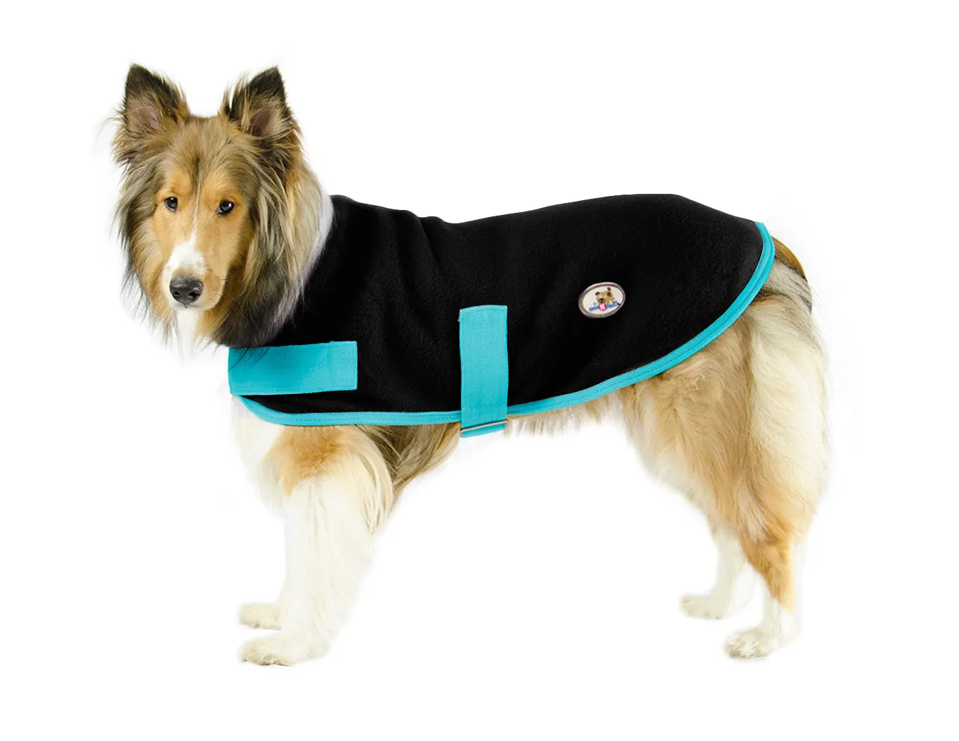 CuteNfuzzy All Purpose Fleece Lounger Warm Dog Sweater, Use as Indoor Blanket or Outdoor Coat, Great for Senior Dogs, All Sizes Available