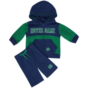 Fighting Irish Baby Color Block Fleece Set