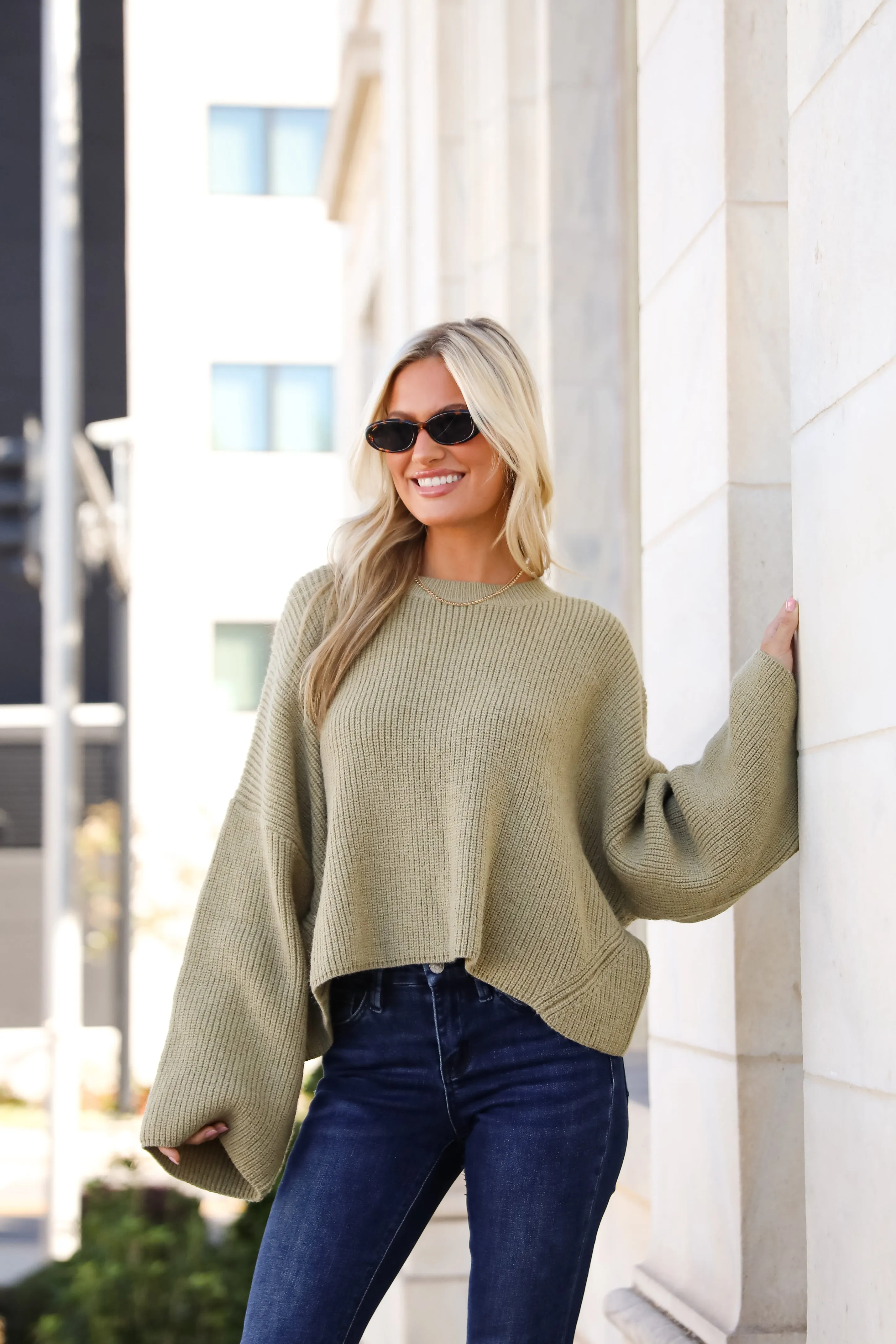 FINAL SALE - Signature Poise Green Sweater