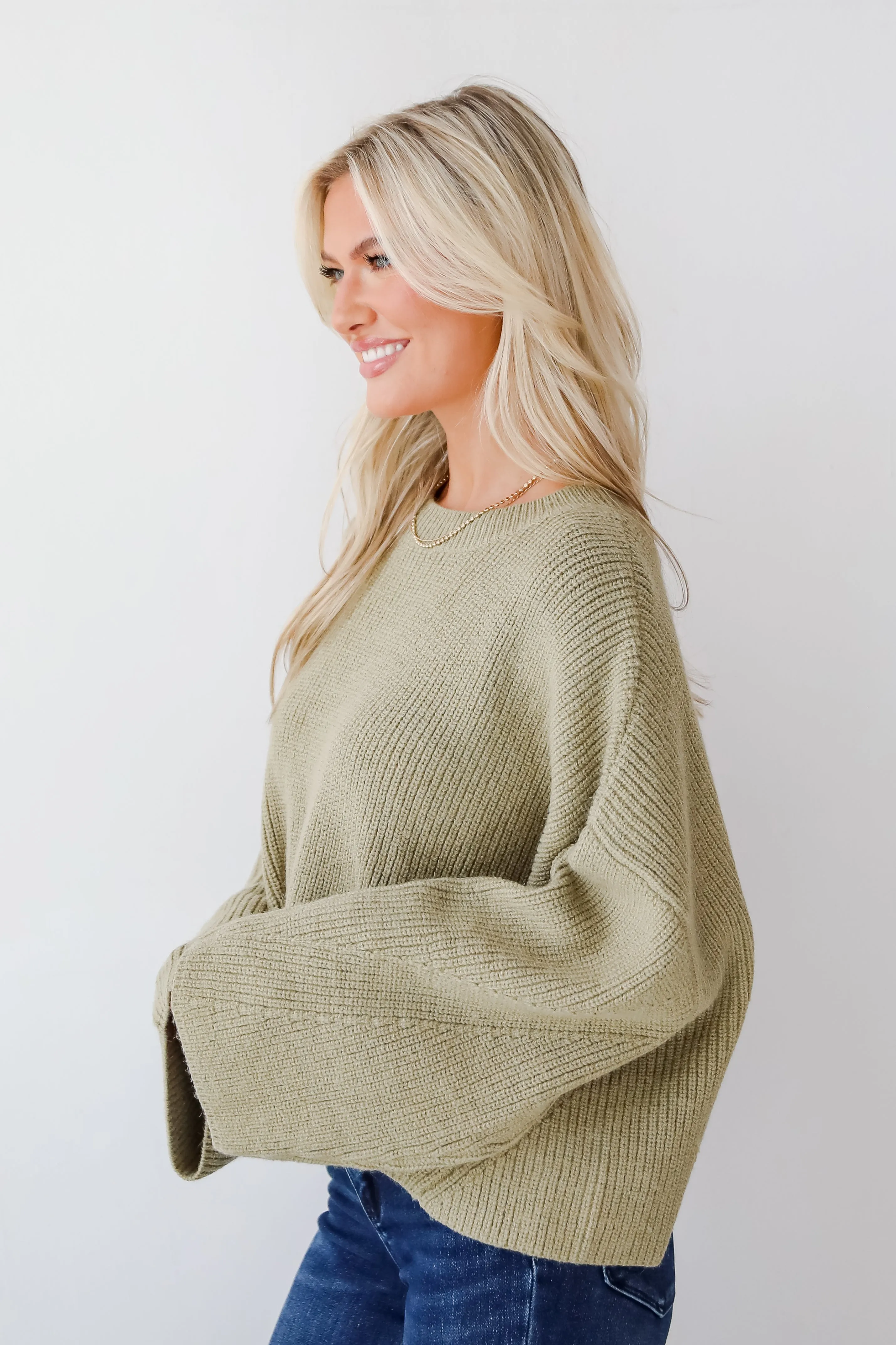 FINAL SALE - Signature Poise Green Sweater