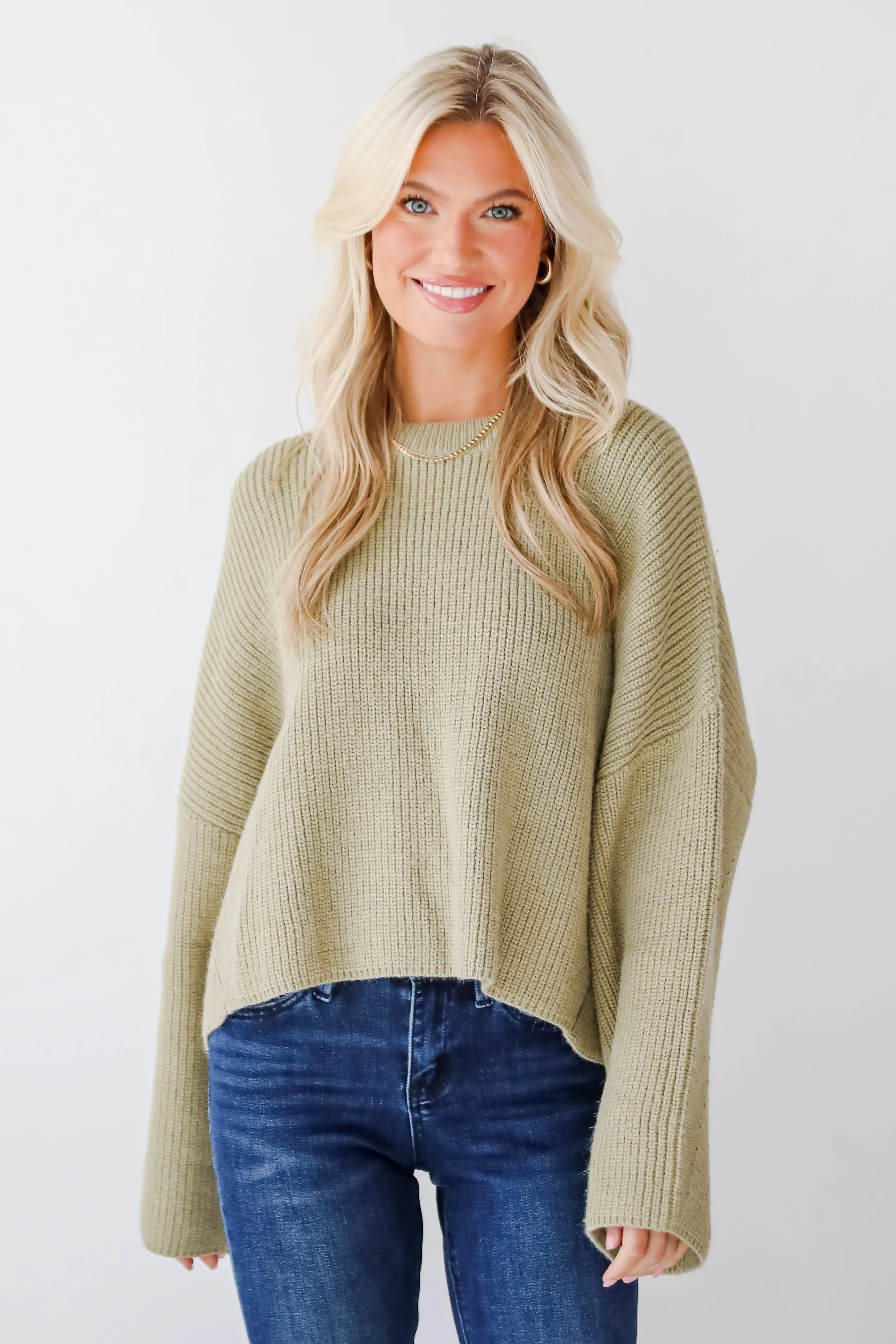 FINAL SALE - Signature Poise Green Sweater