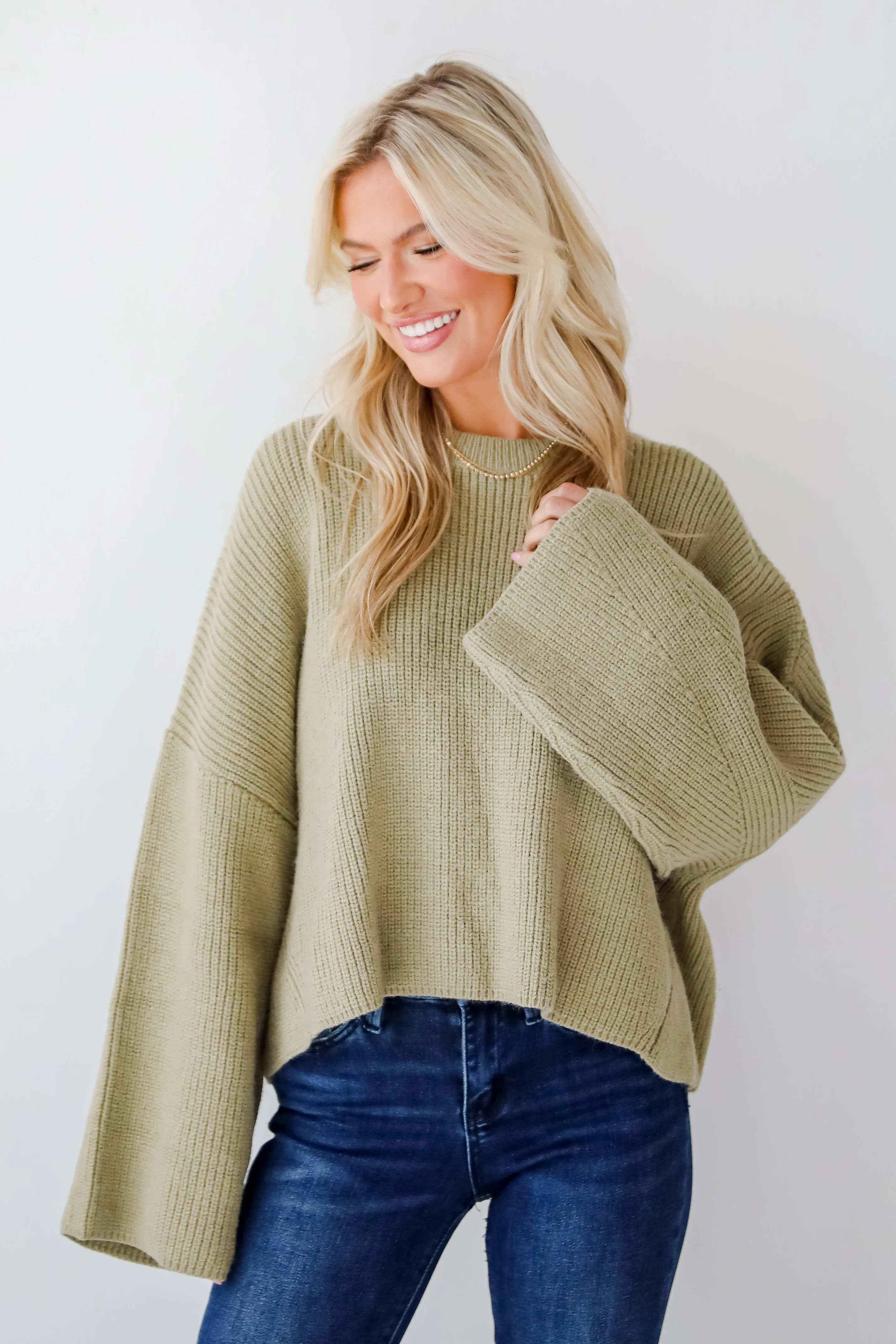 FINAL SALE - Signature Poise Green Sweater