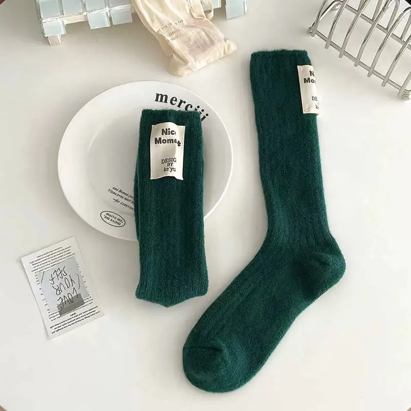 Fleece-Lined Winter Socks for Kids