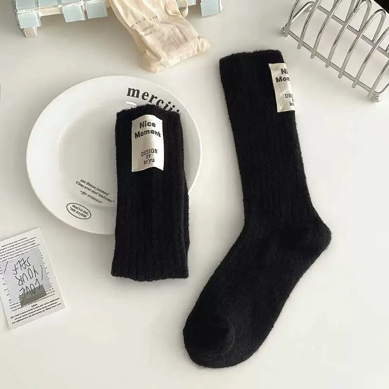 Fleece-Lined Winter Socks for Kids