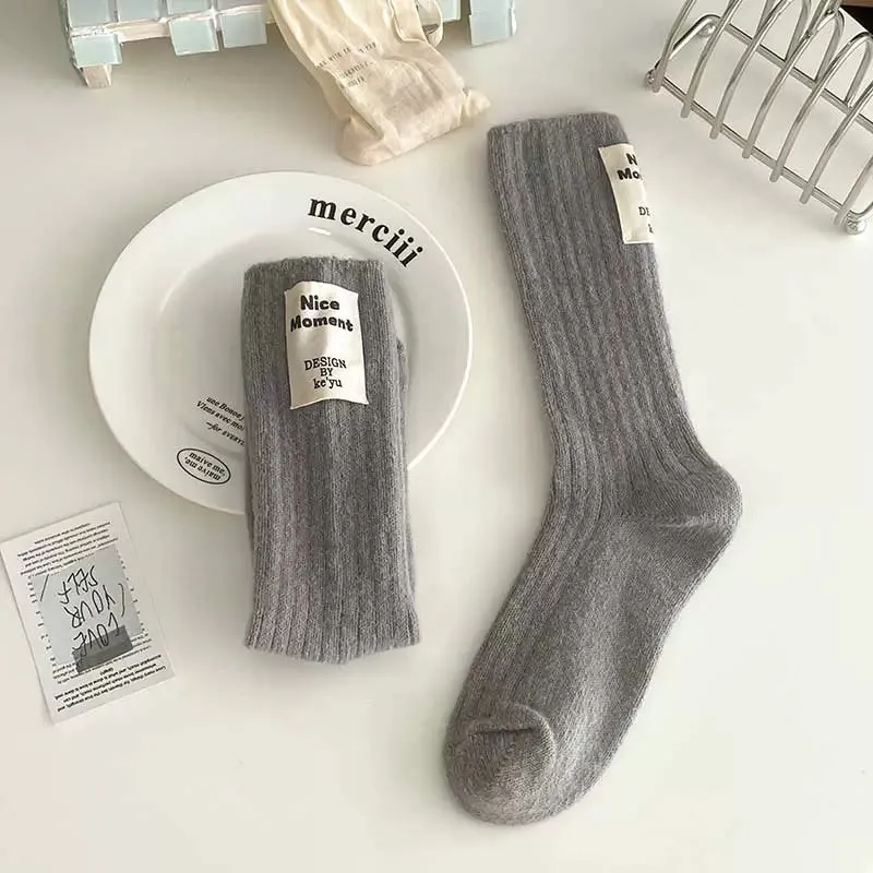 Fleece-Lined Winter Socks for Kids