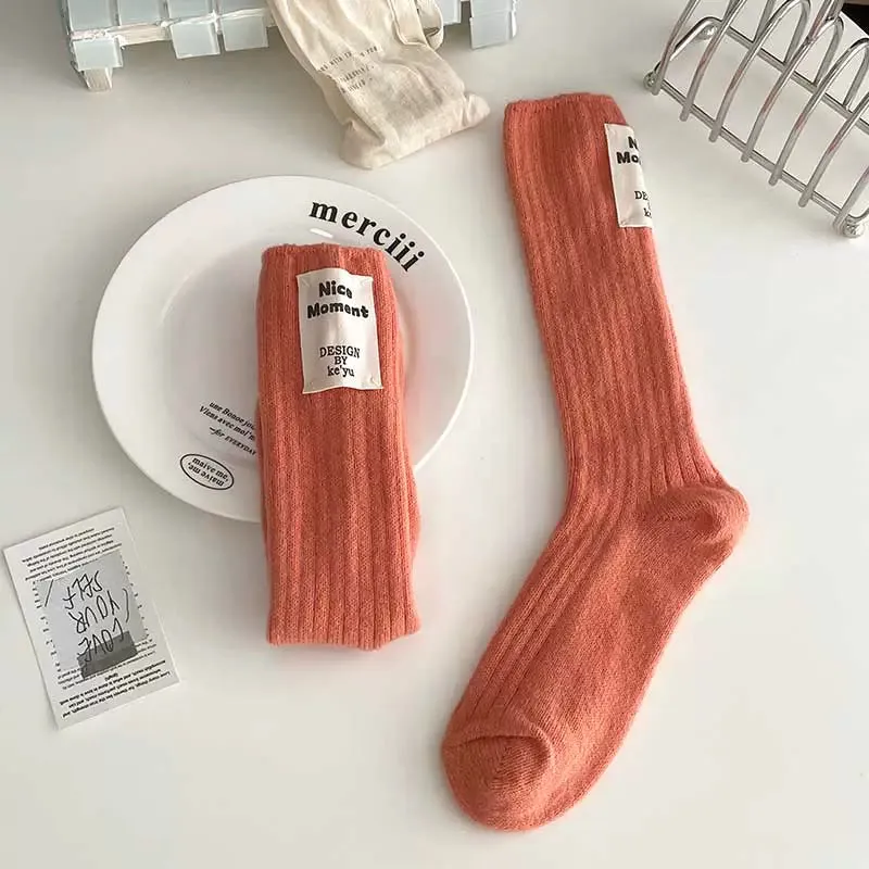 Fleece-Lined Winter Socks for Kids