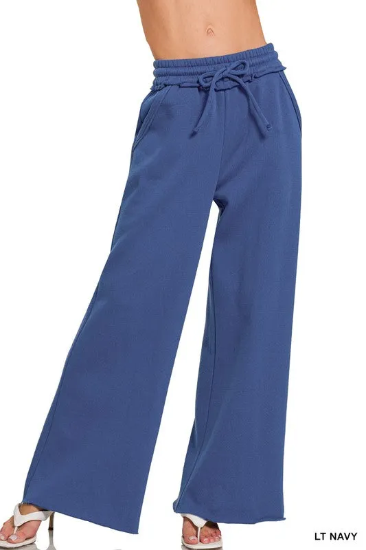 Fleece Wide Leg Sweatpants