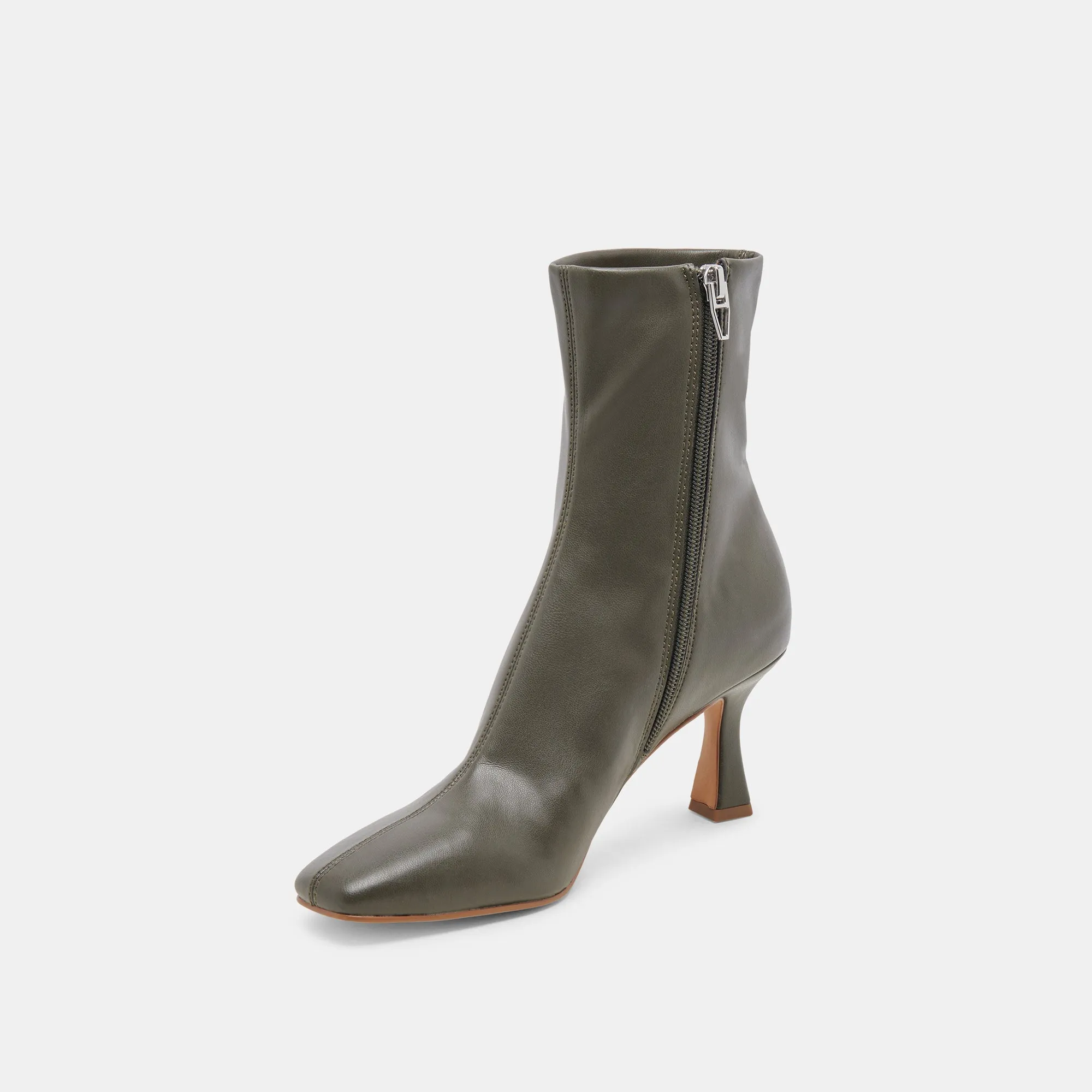 GLAMOR WIDE CALF BOOTS DARK OLIVE STELLA