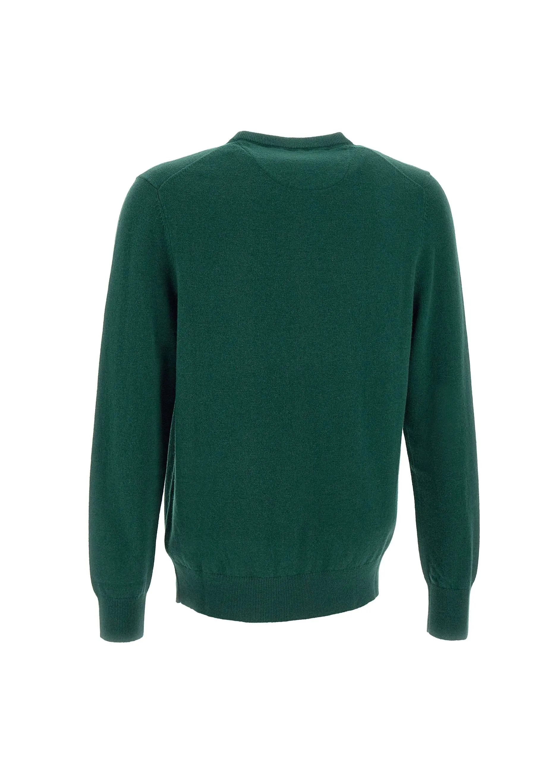 Green Wool and Cashmere Blend Sweater