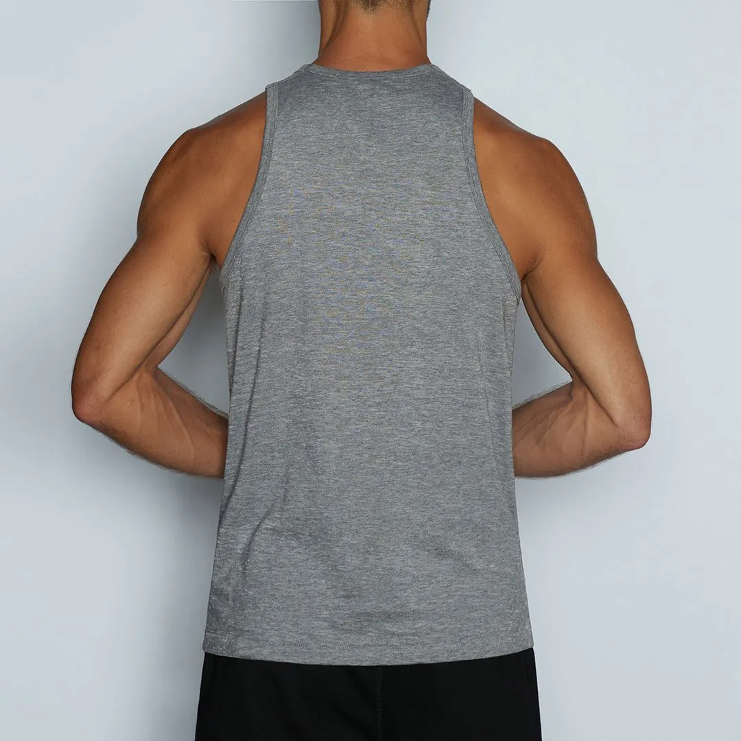 Hand Me Down Relaxed Tank Smoke Heather