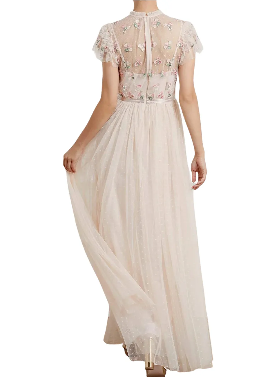 Ivory Rococo Bodice Maxi Dress