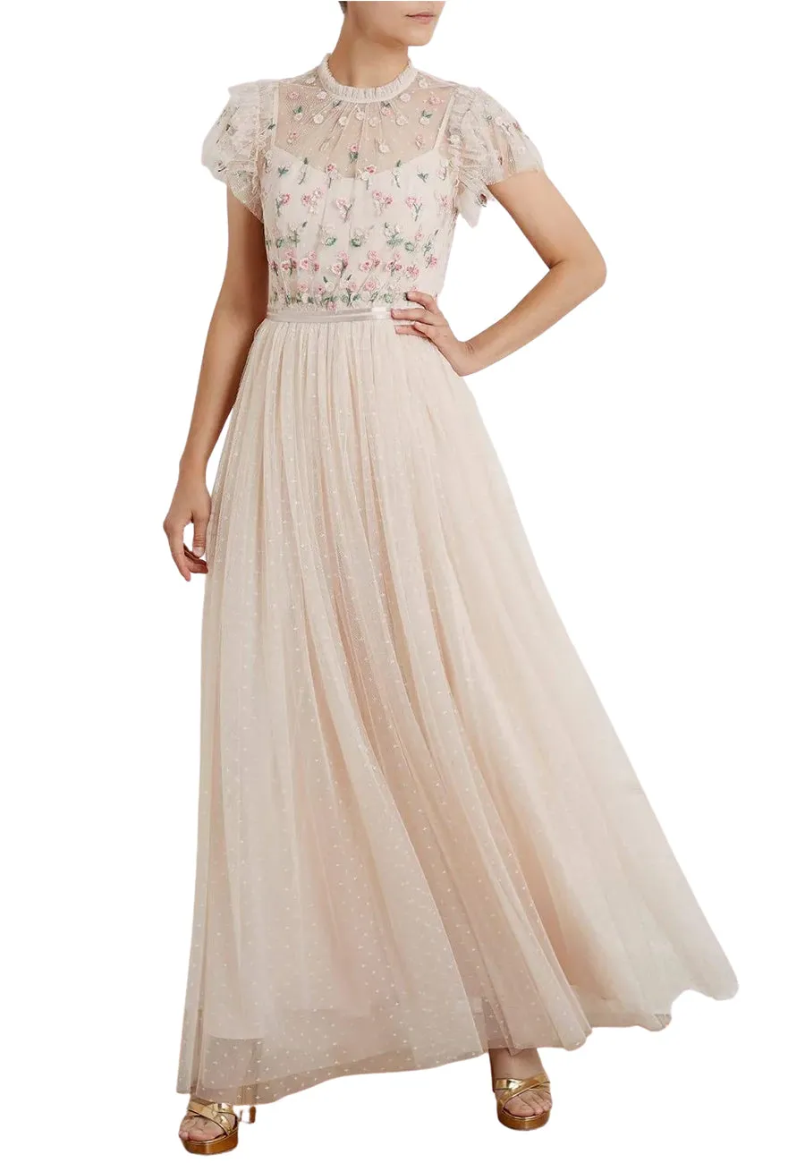 Ivory Rococo Bodice Maxi Dress