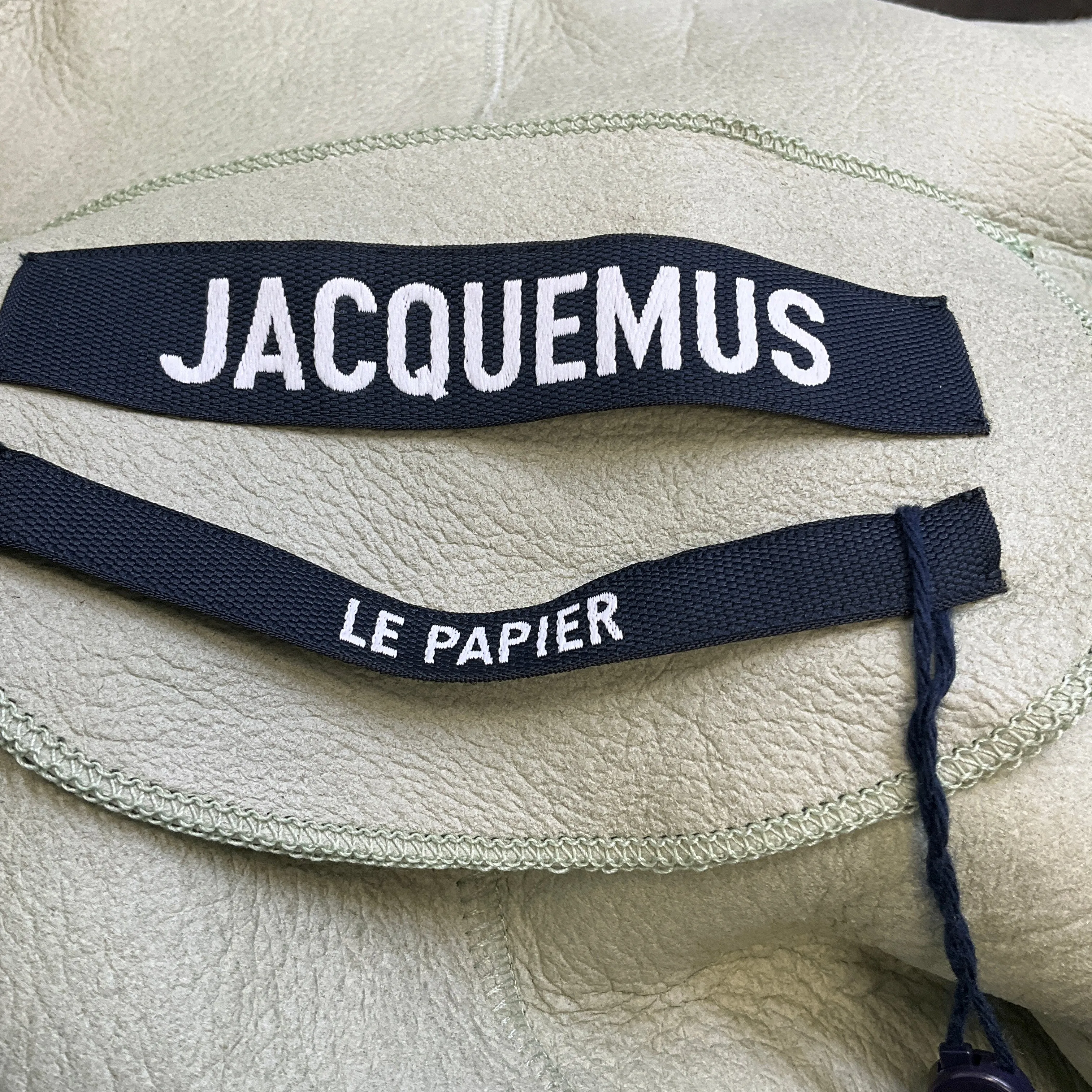 Jacquemus Le Papier Light Green Shearling Jacket