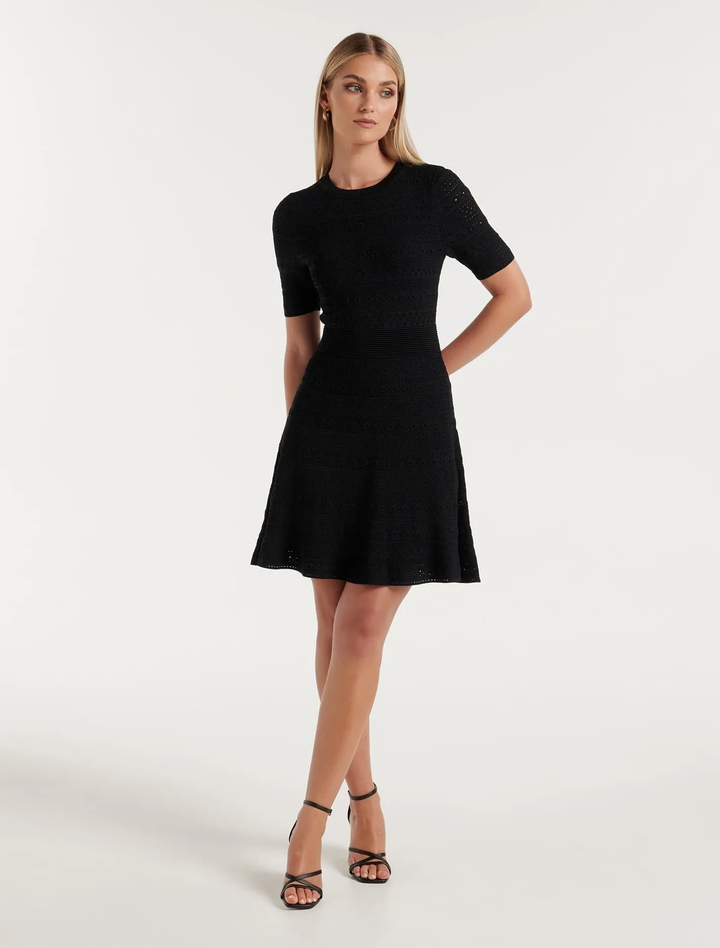 Kady Pointelle Knit Dress