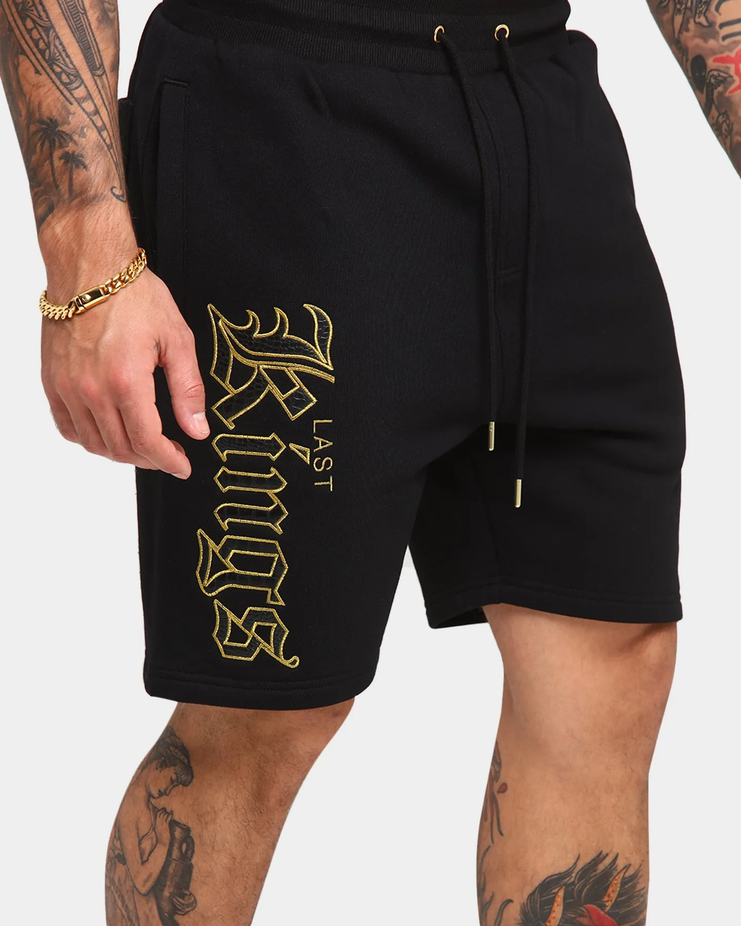 Last Kings Patch Shorts Black/Gold