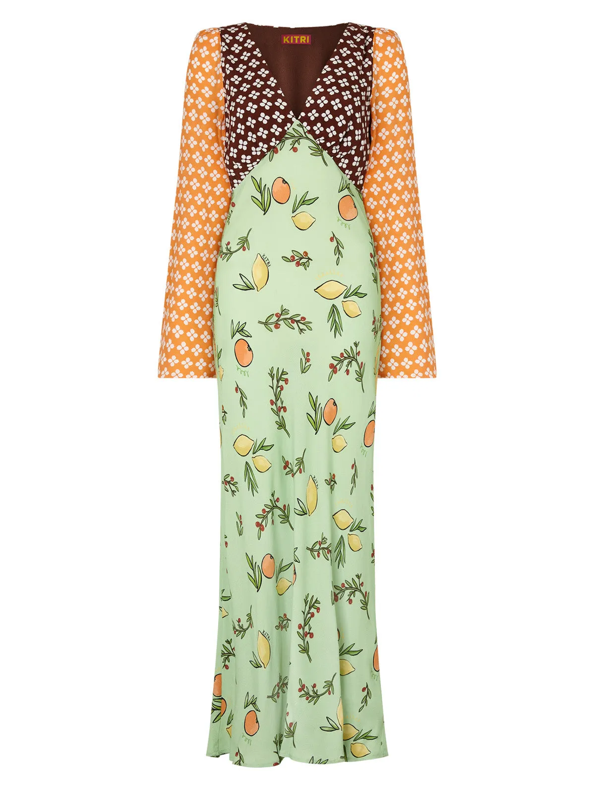 Libby Mixed Print Maxi Dress