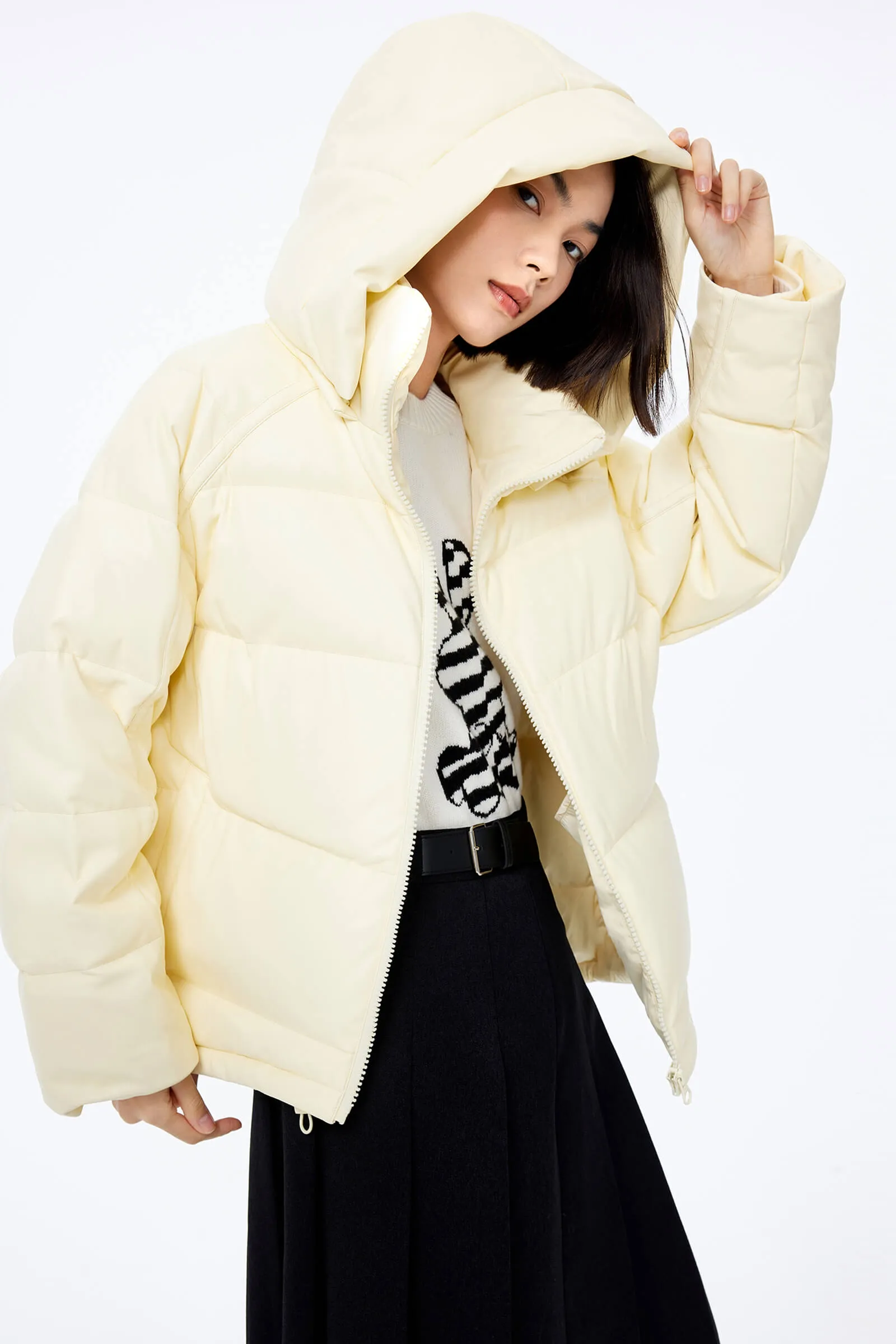 LILY Duck Down Hooded Coat