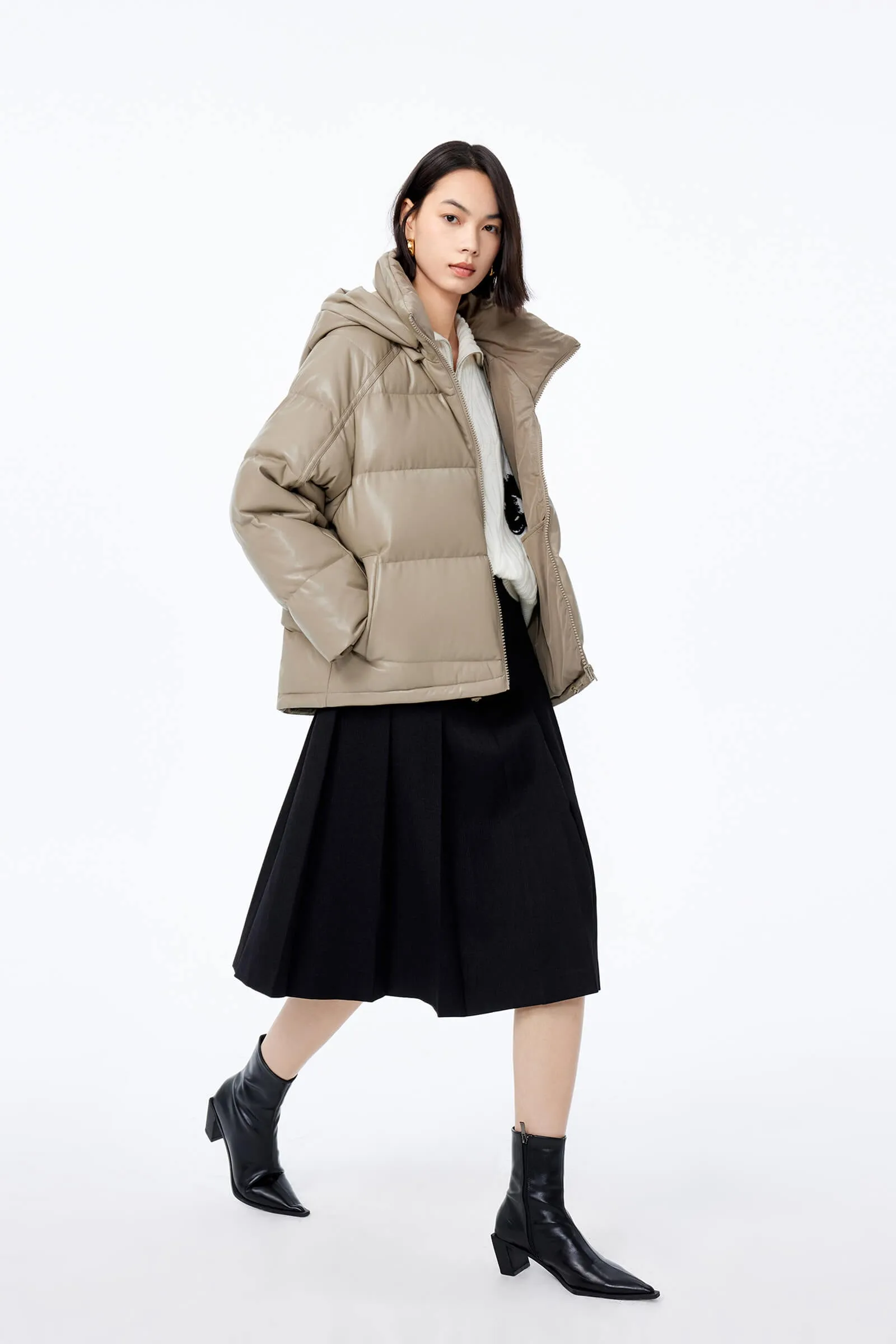 LILY Duck Down Hooded Coat