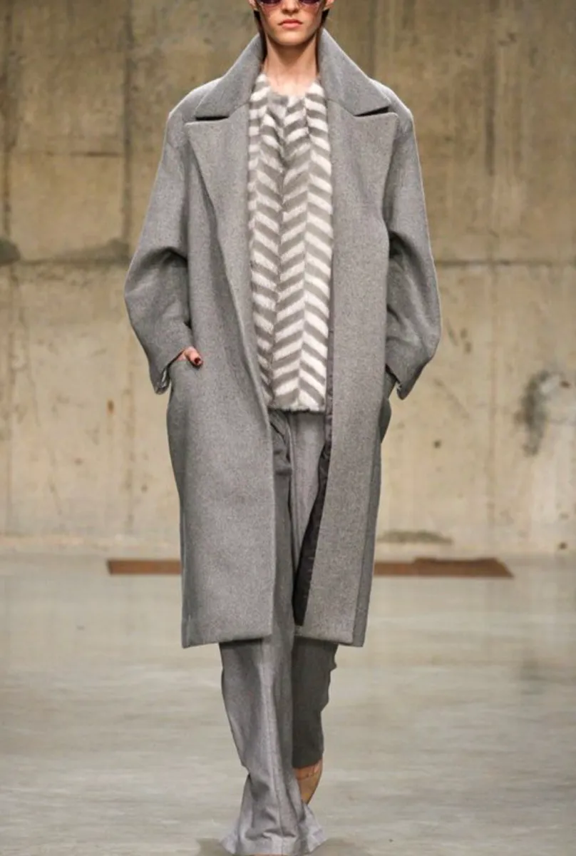 Mid Grey Pure Cashmere Suiting