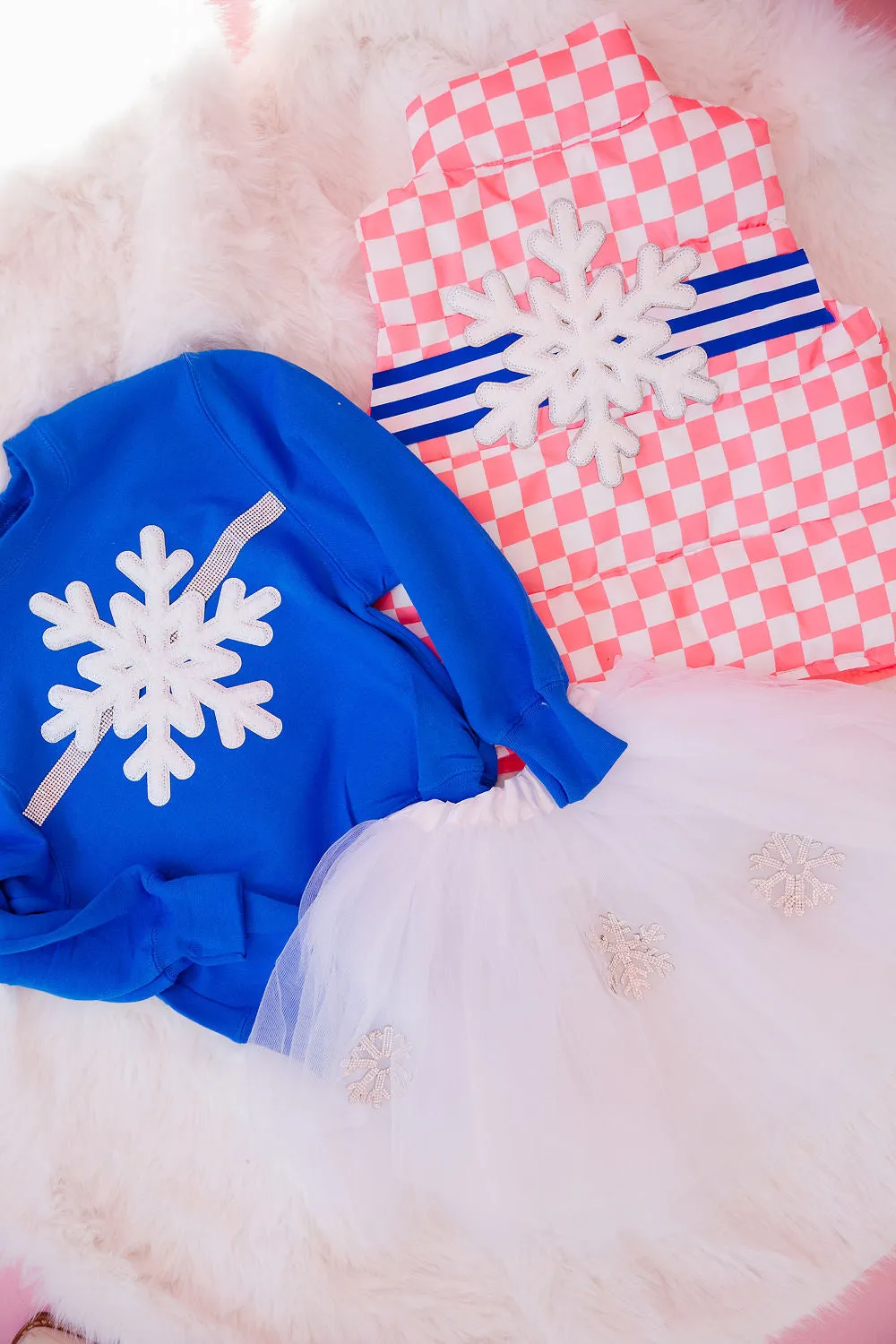 MINI KIDS SNOWFLAKE PINK VEST