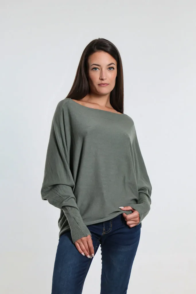 Mylah Seriously Soft Batwing Sweater (BLS413)