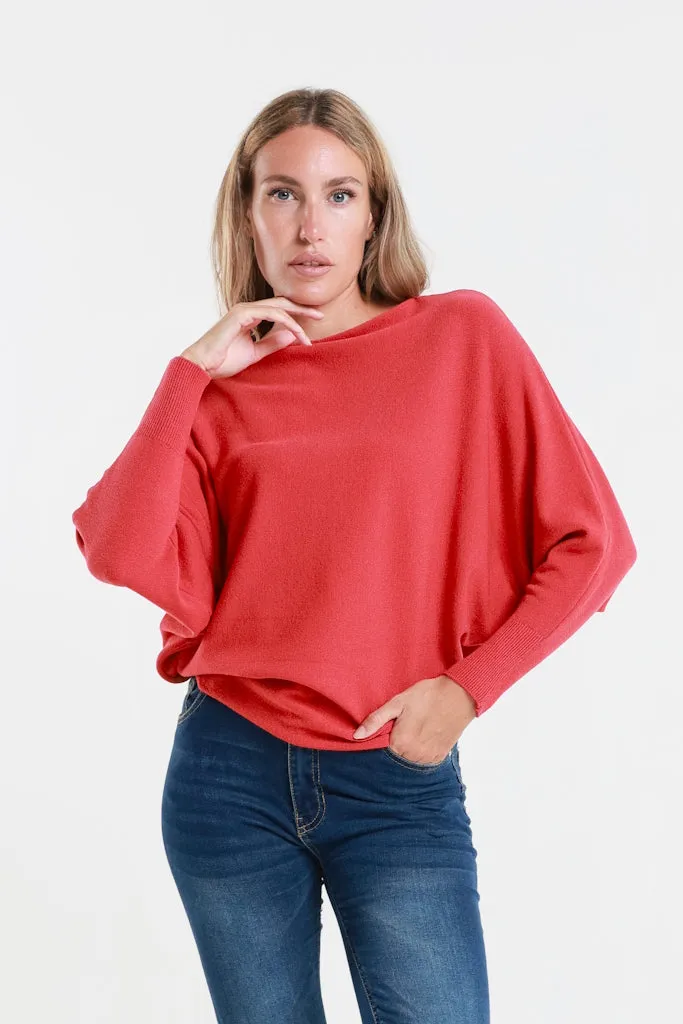 Mylah Seriously Soft Batwing Sweater (BLS413)