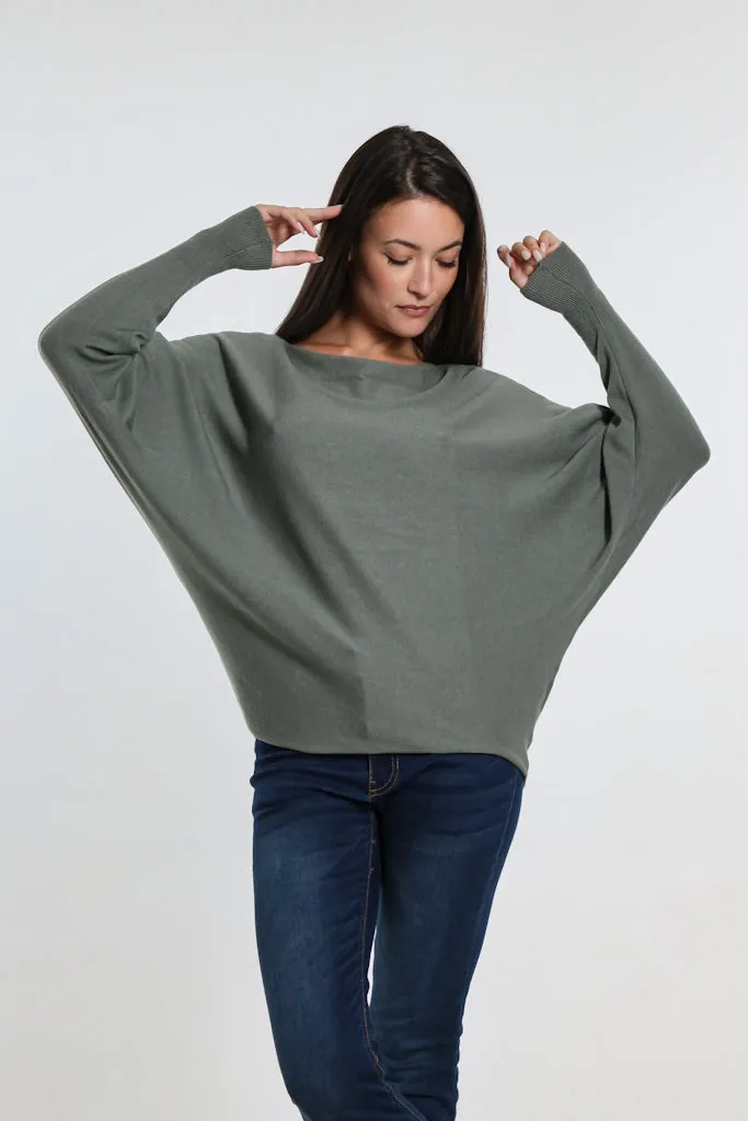 Mylah Seriously Soft Batwing Sweater (BLS413)