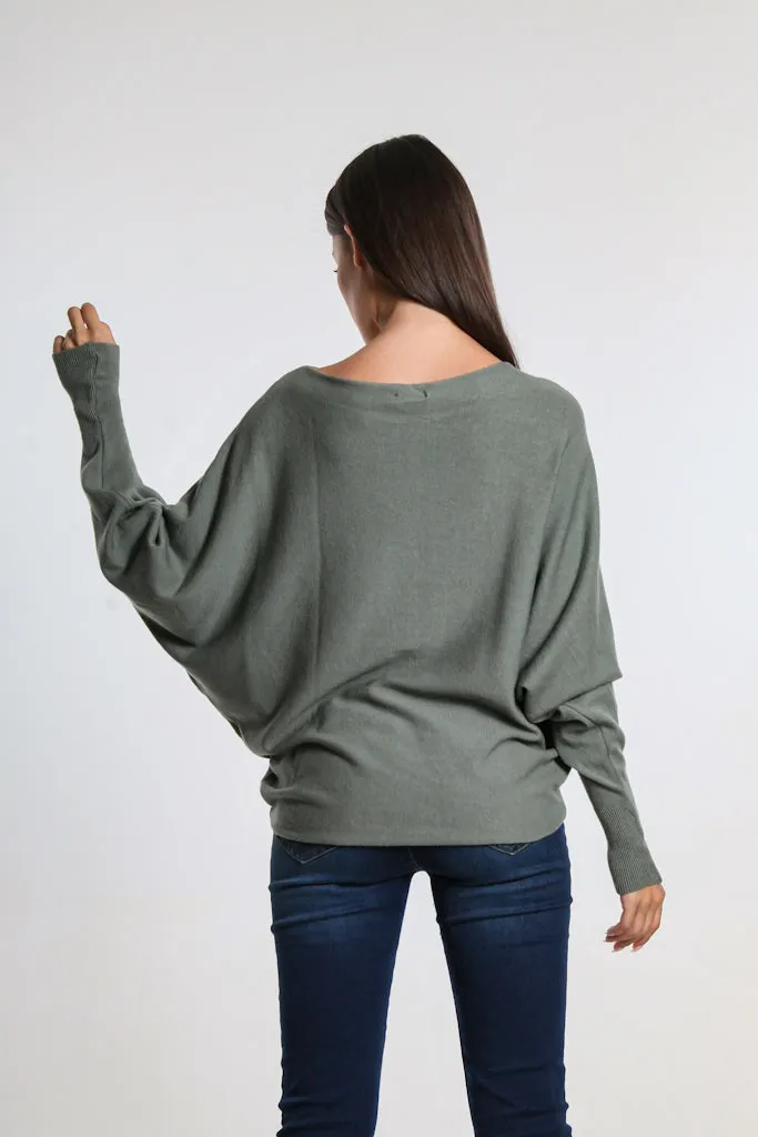 Mylah Seriously Soft Batwing Sweater (BLS413)