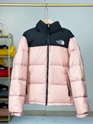 North Face-inspired 1996 Retro Nuptse Pink Black Jacket