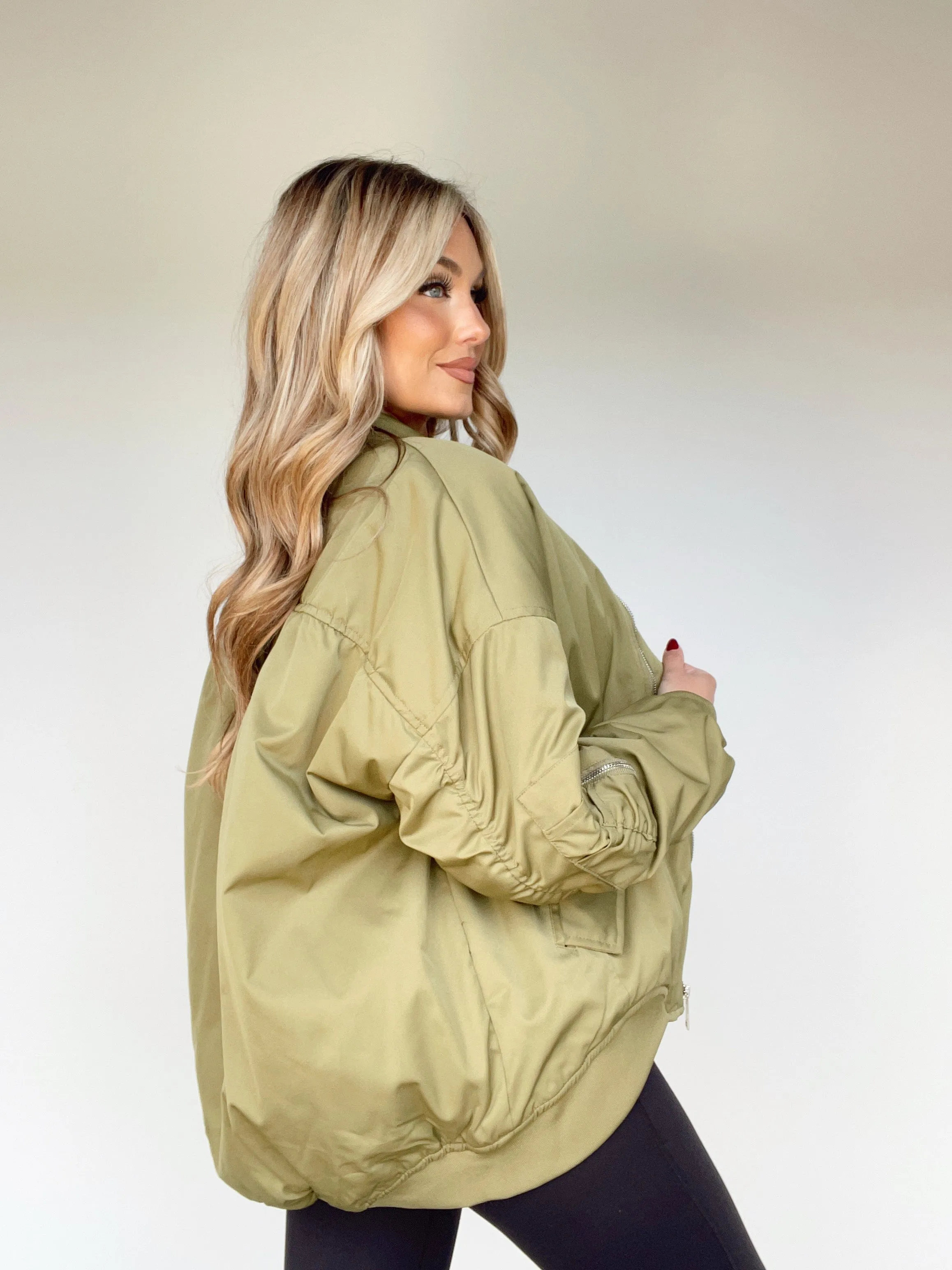 Olive Bomber Jacket