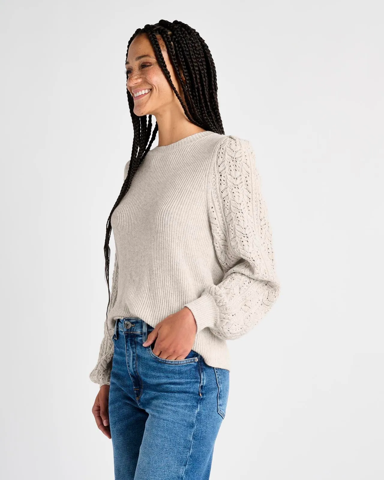 Phoebe Pointelle Sweater