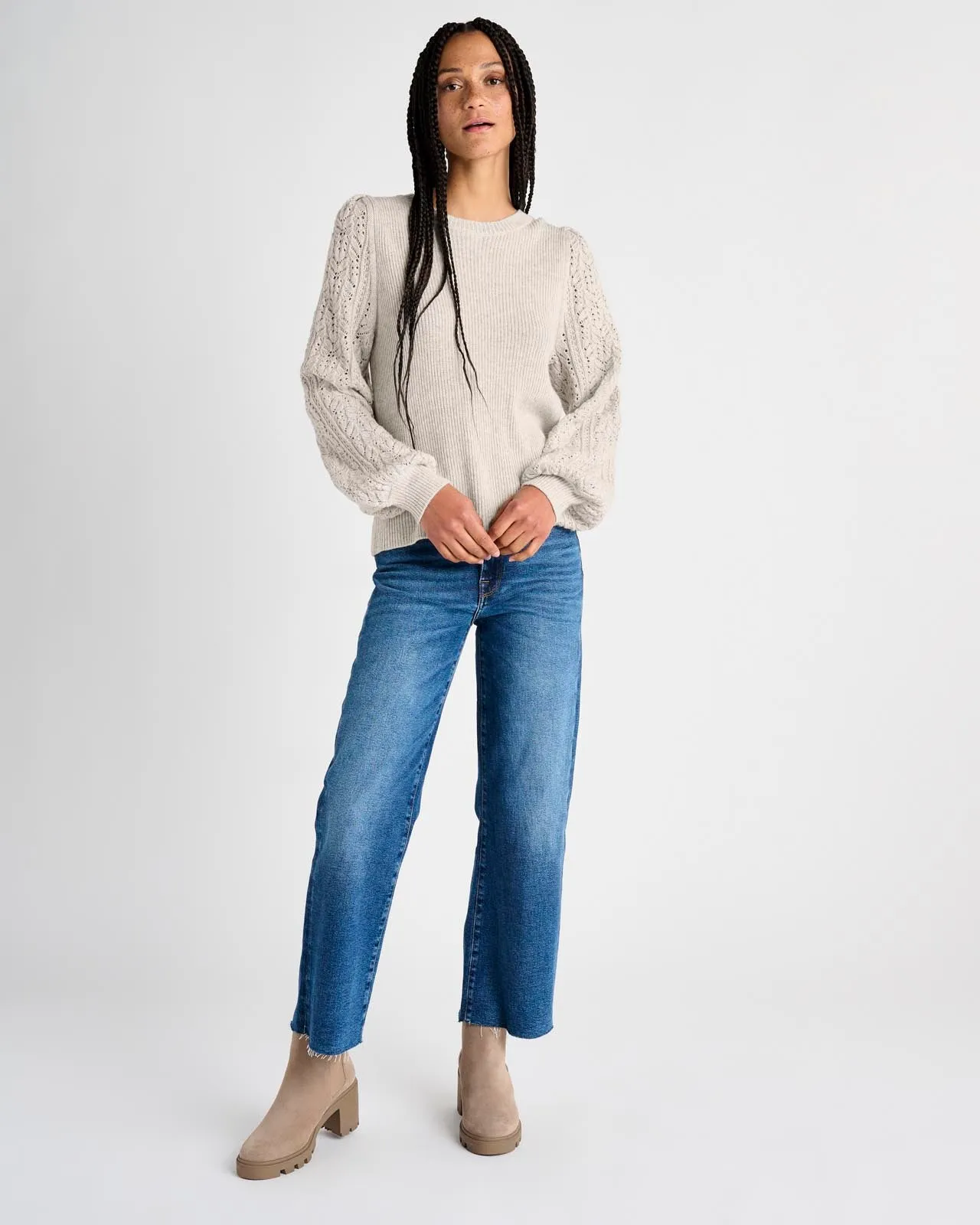 Phoebe Pointelle Sweater