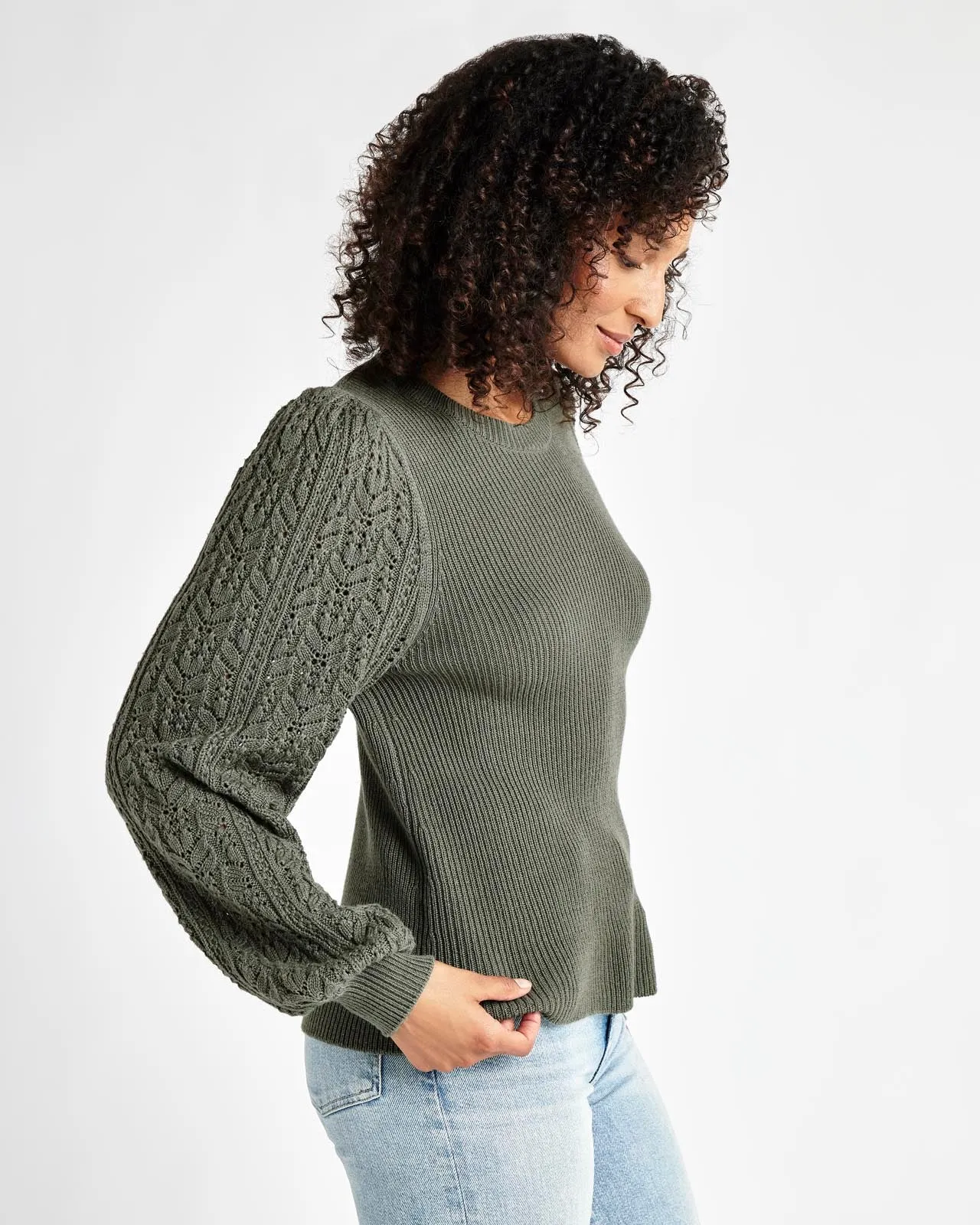 Phoebe Pointelle Sweater