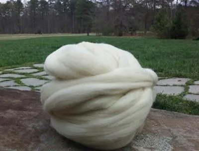 Premium White Wool Roving