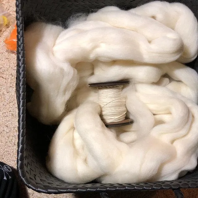 Premium White Wool Roving