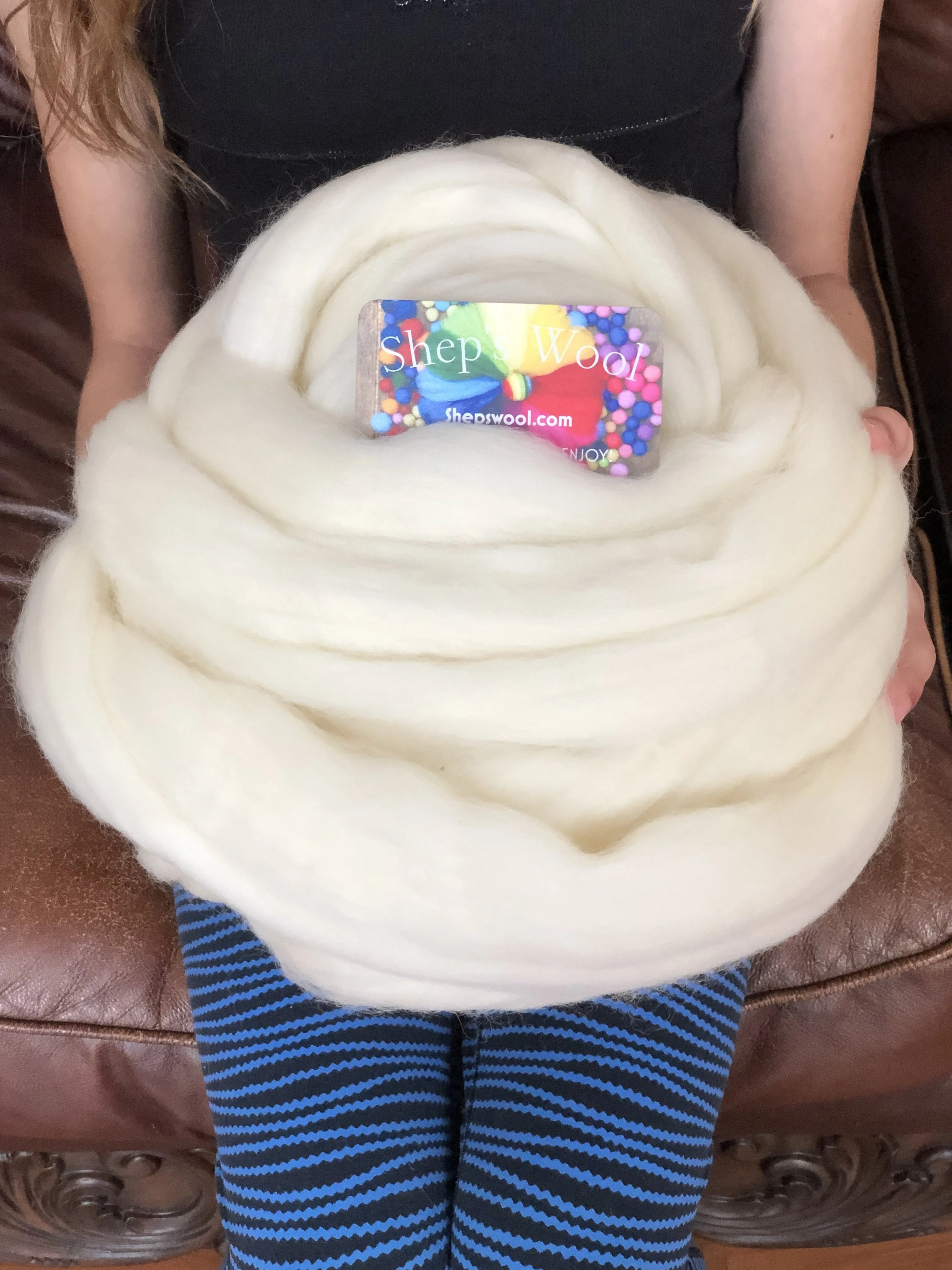 Premium White Wool Roving