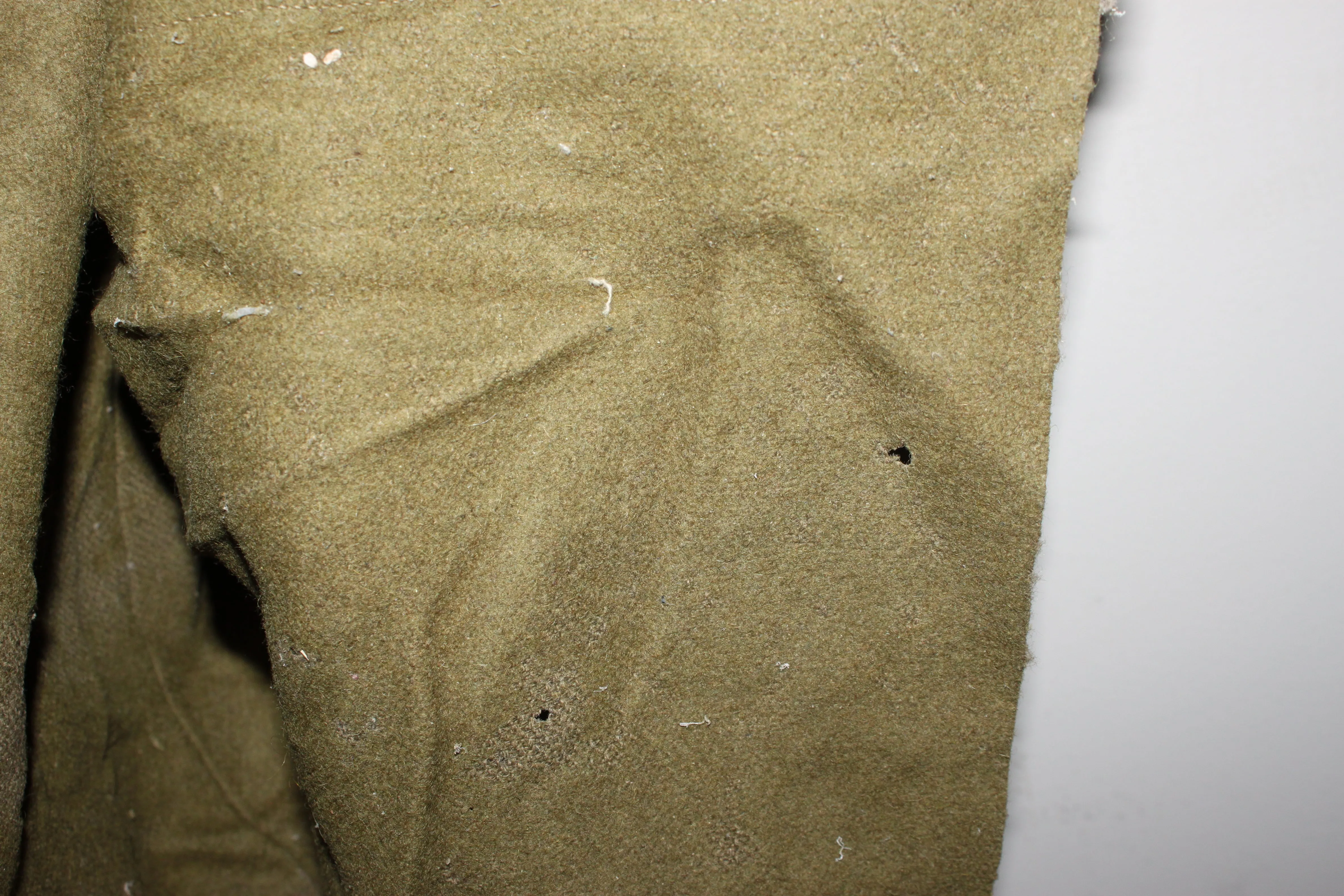 Romanian Army Wool Trench Coat-Major Damage